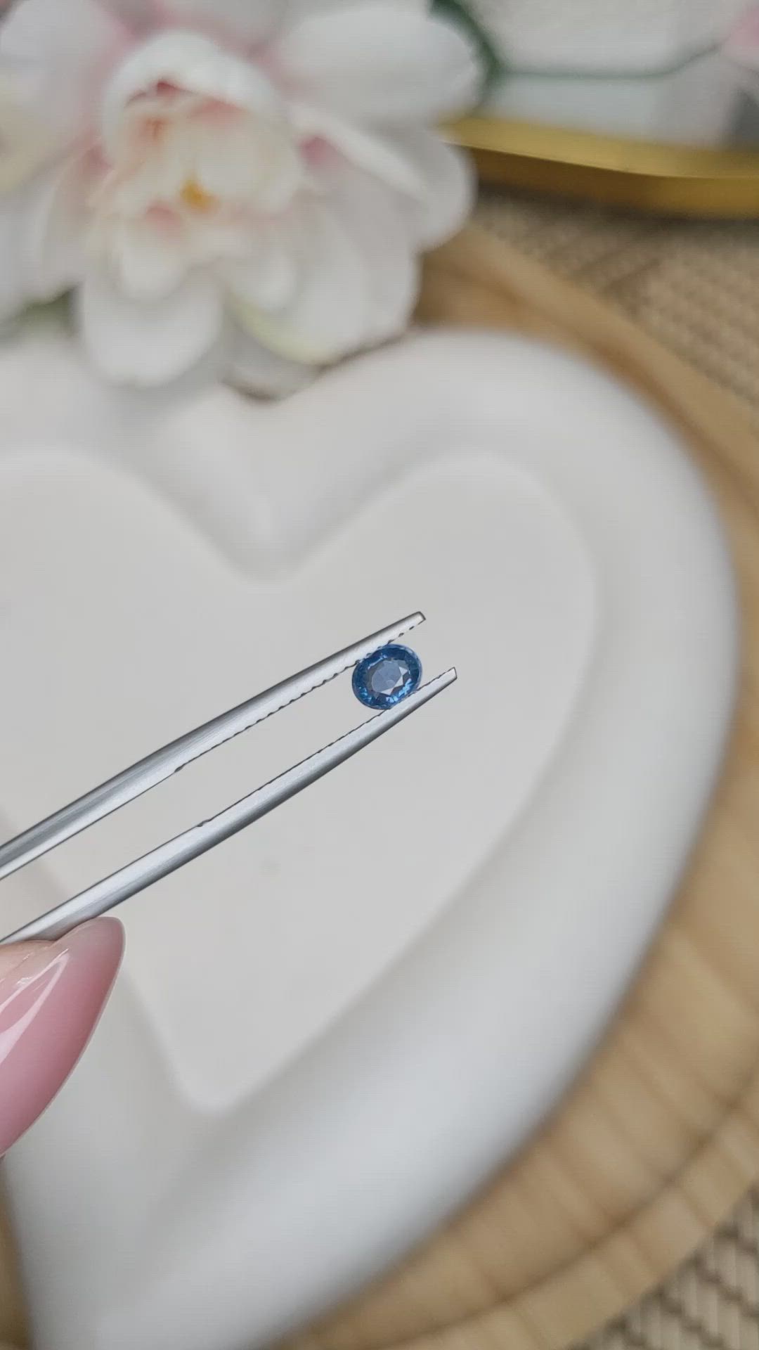 0.50 Ct. Blue Sapphire from Madagascar Size Video