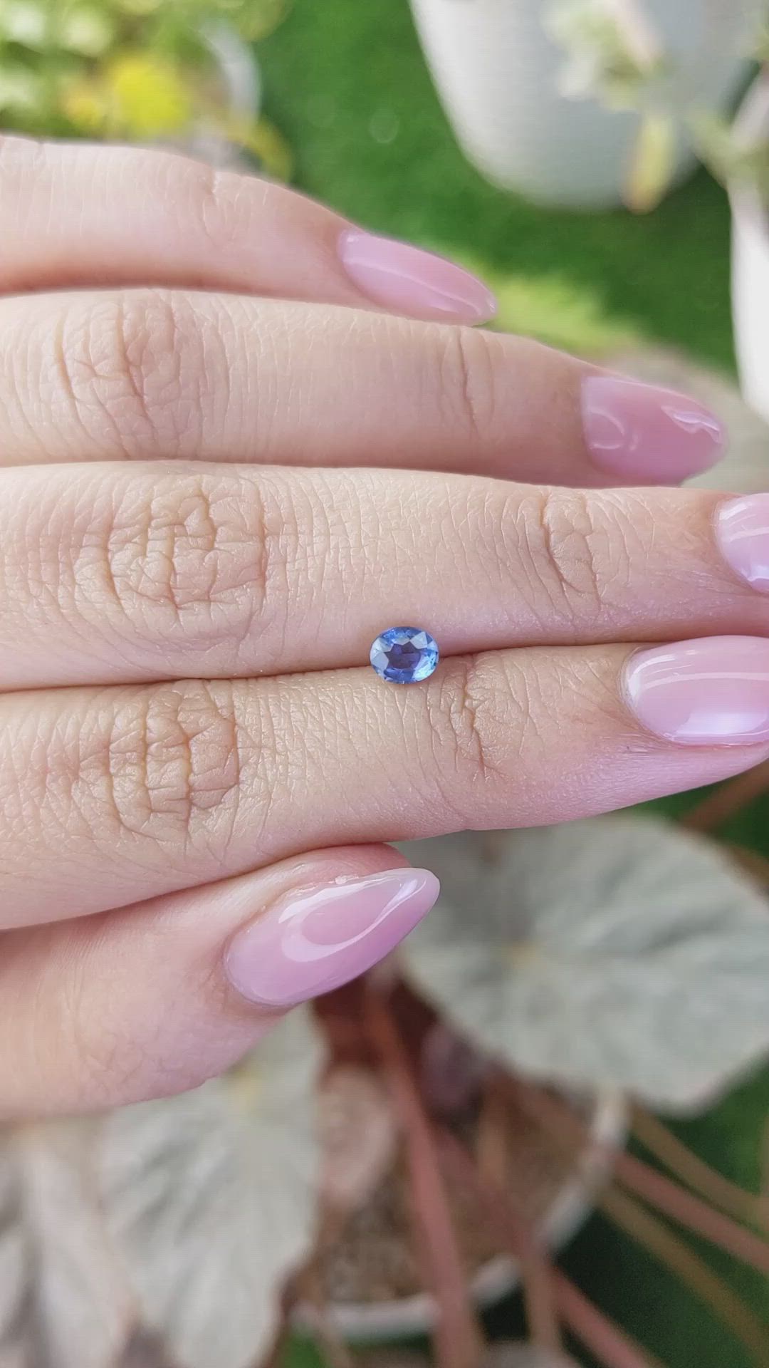 0.50 Ct. Blue Sapphire from Madagascar Size Video