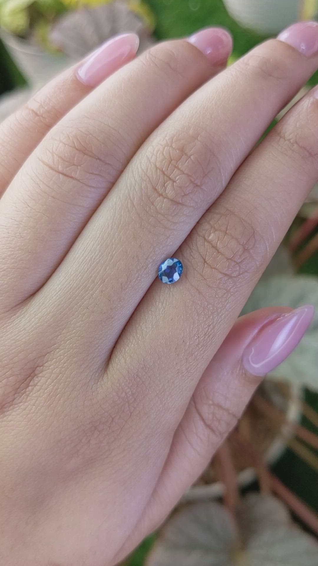 0.50 Ct. Blue Sapphire from Madagascar Size Video