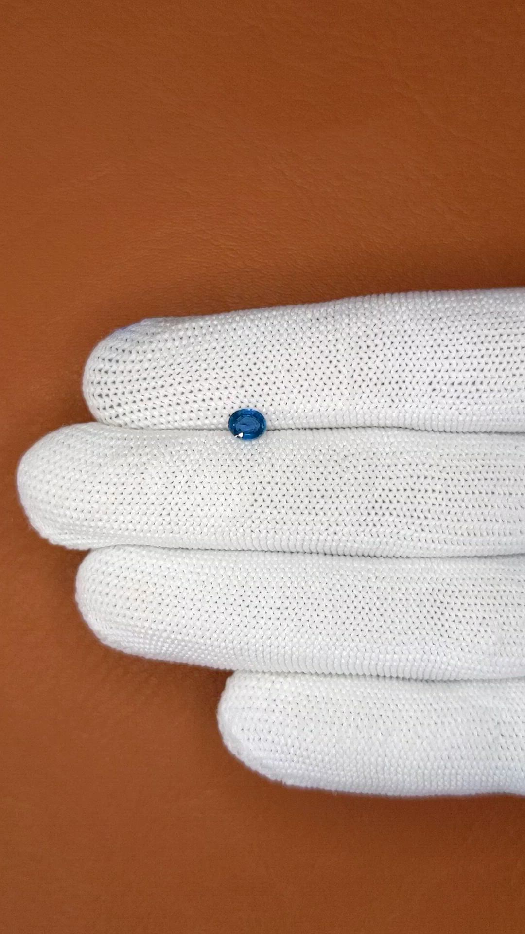 0.50 Ct. Blue Sapphire from Madagascar Size Video