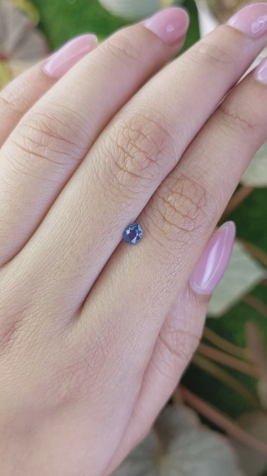 0.37 Ct. Blue Sapphire from Madagascar Size Video