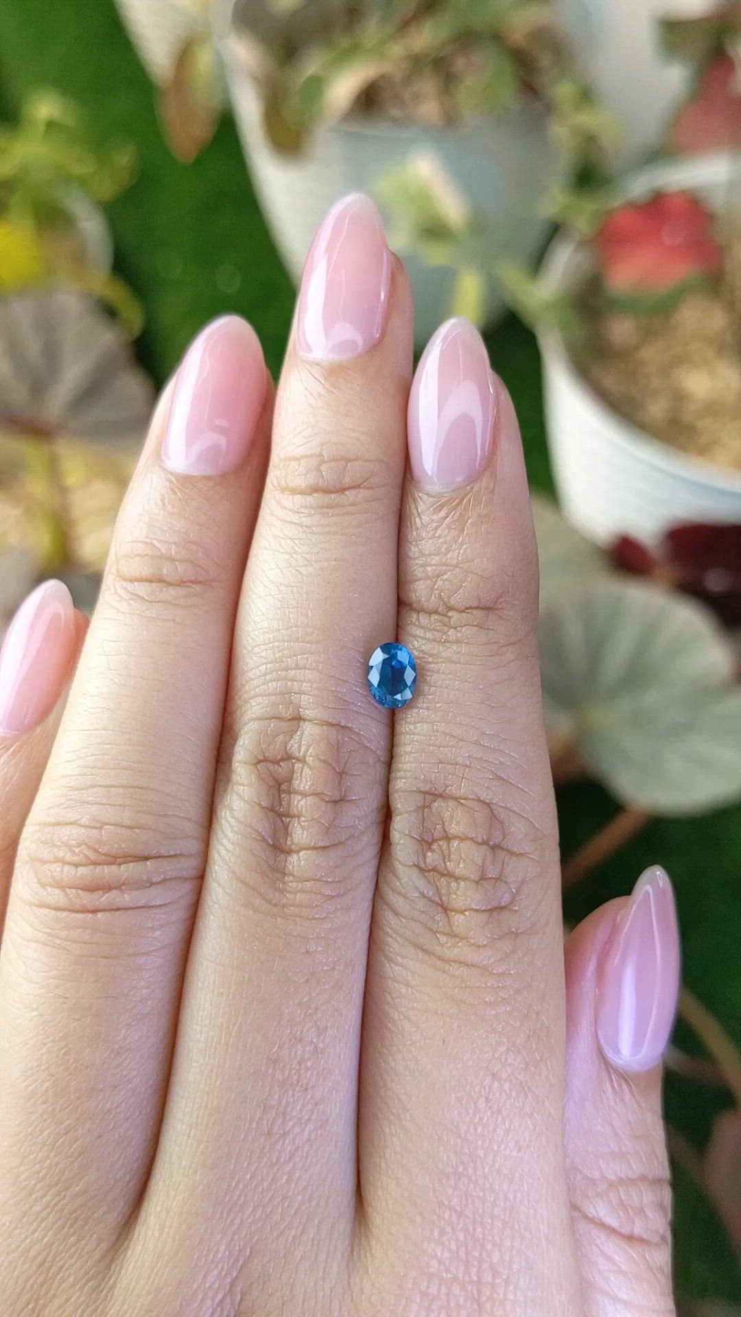 0.72 Ct. Blue Sapphire from Madagascar Size Video