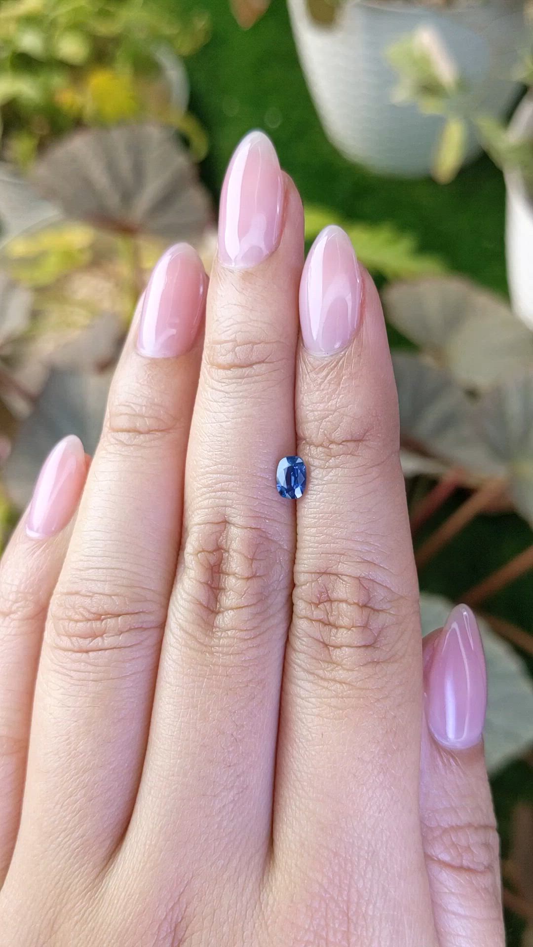 0.51 Ct. Blue Sapphire from Madagascar Size Video