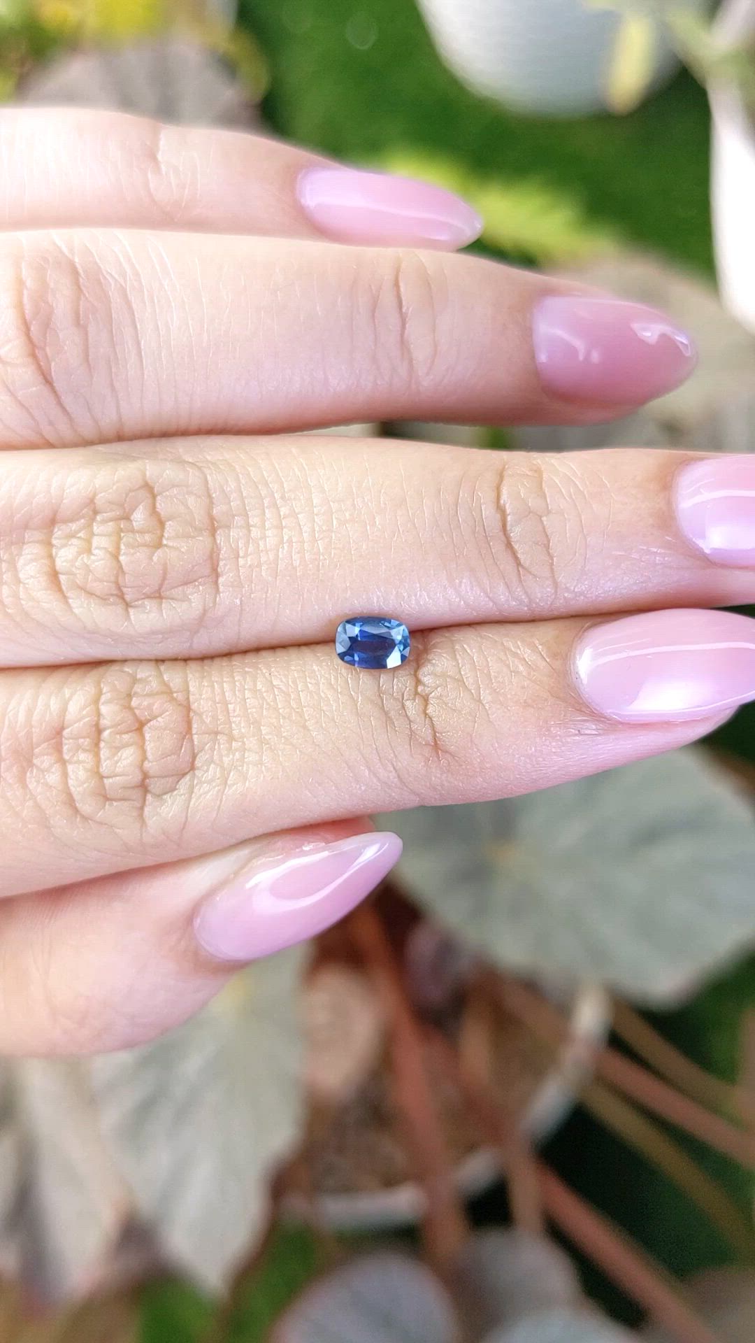 0.51 Ct. Blue Sapphire from Madagascar Size Video