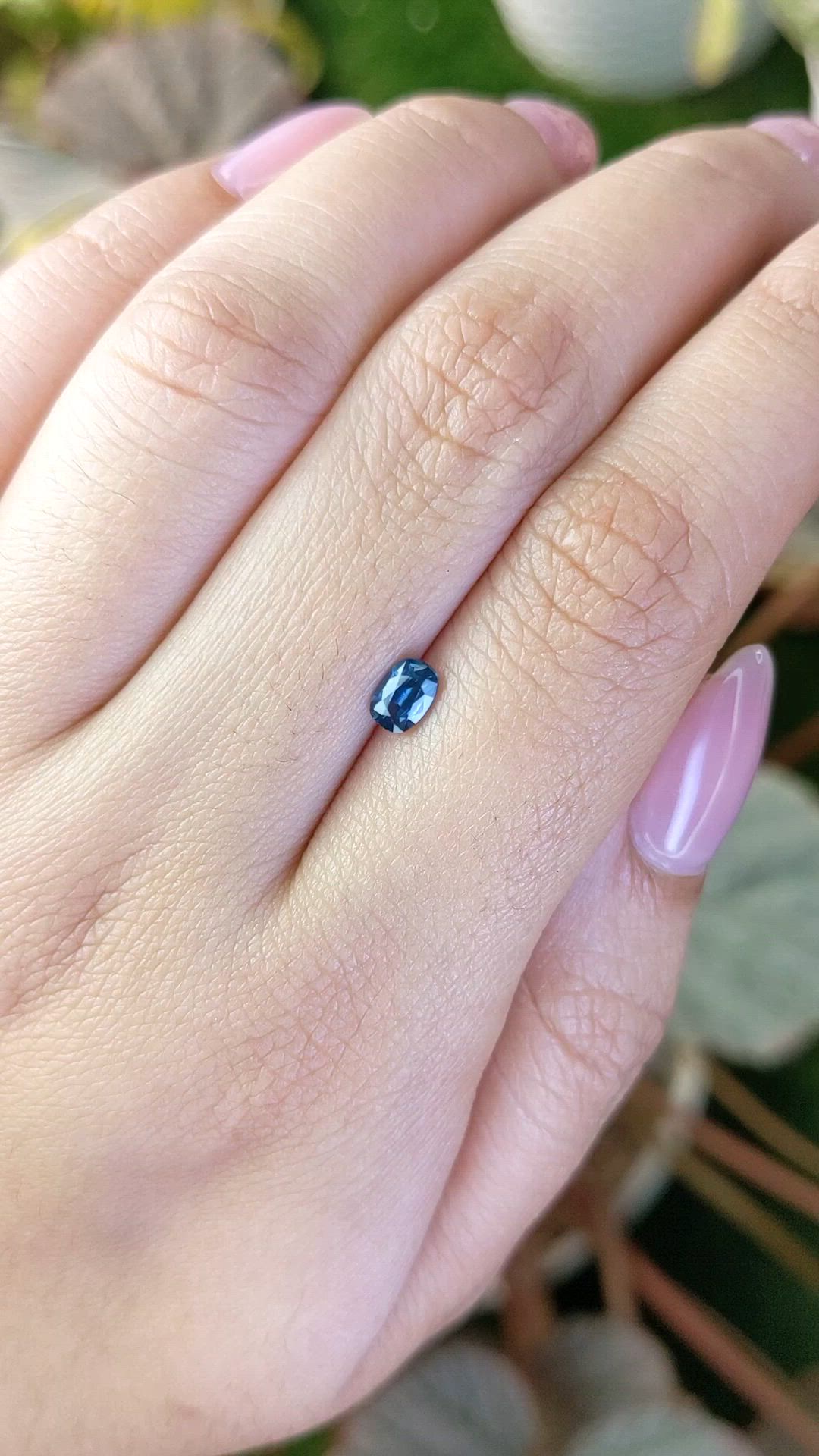 0.51 Ct. Blue Sapphire from Madagascar Size Video
