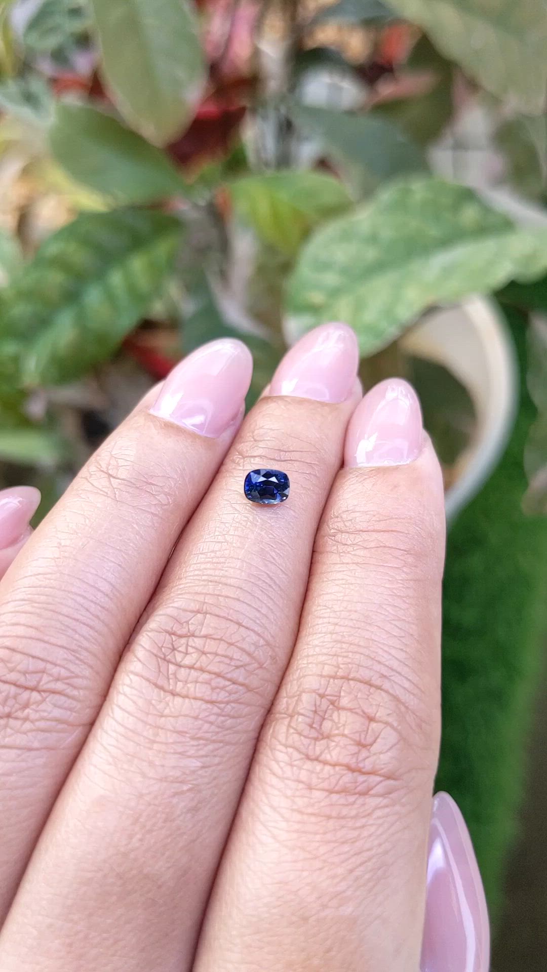 0.55 Ct. Blue Sapphire from Madagascar Size Video