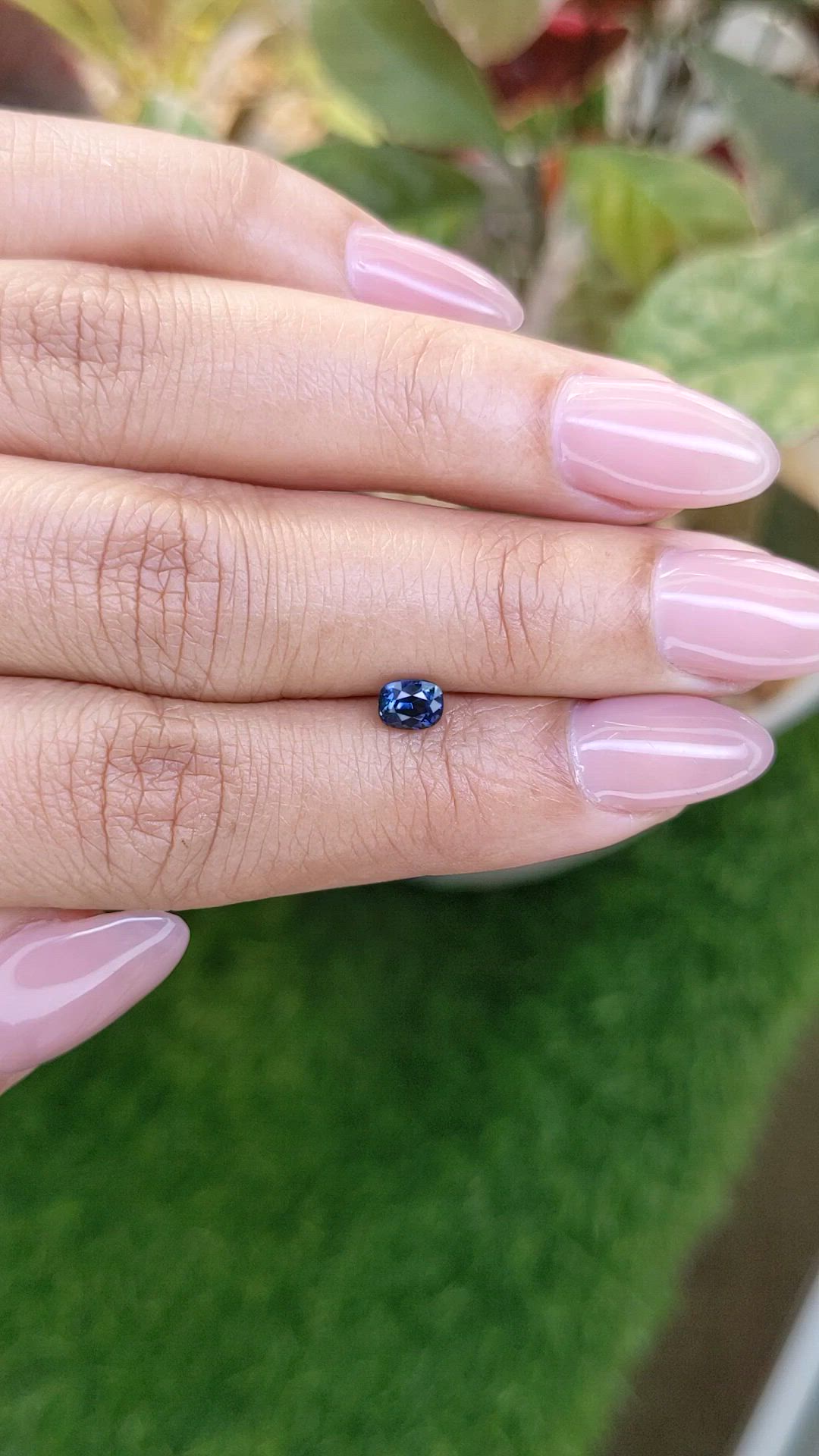 0.55 Ct. Blue Sapphire from Madagascar Size Video