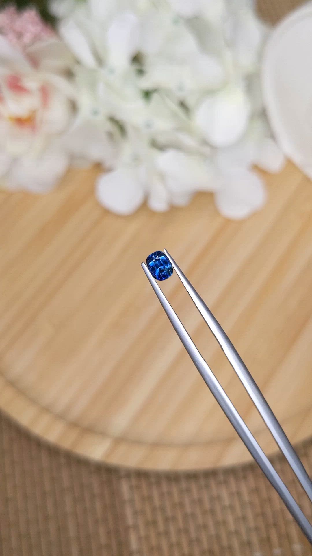0.55 Ct. Blue Sapphire from Madagascar Size Video