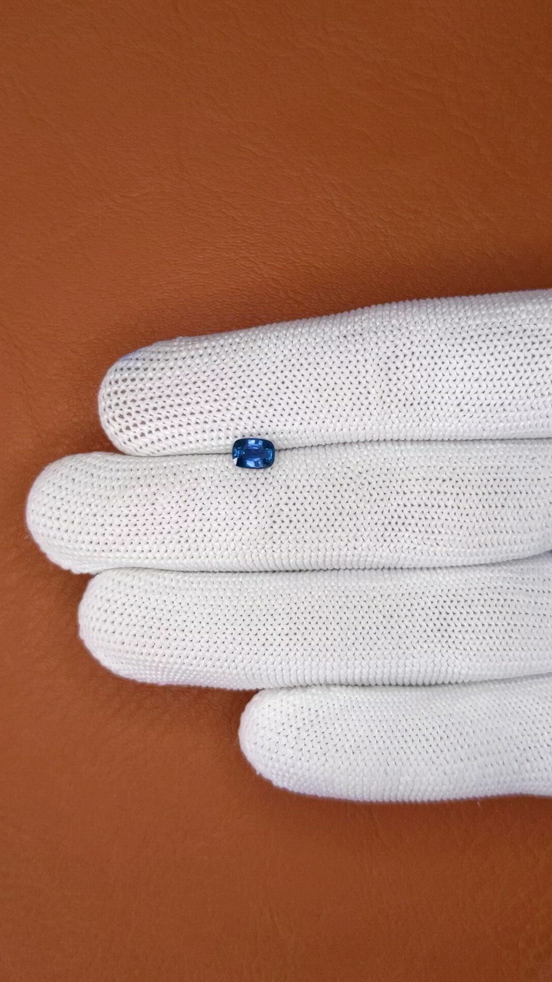 0.62 Ct. Blue Sapphire from Madagascar Size Video