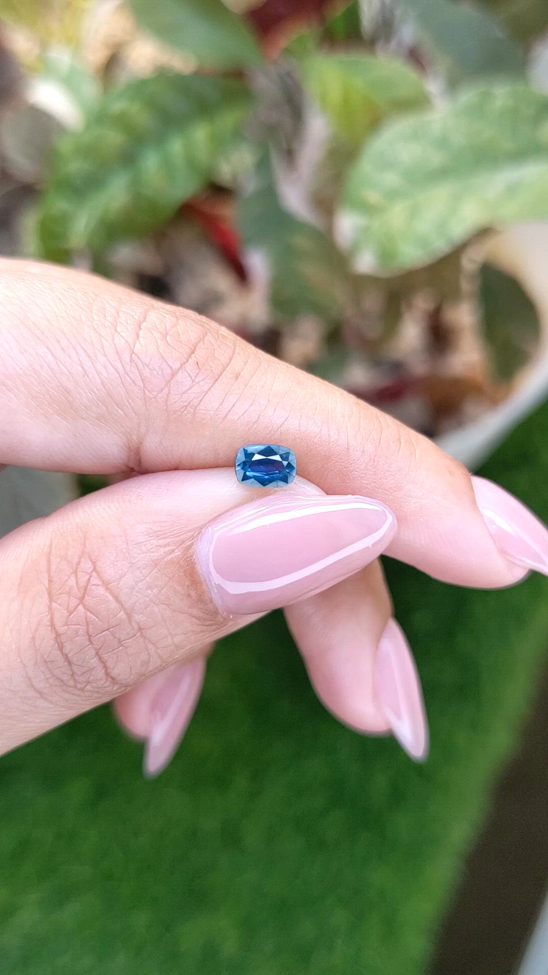0.62 Ct. Blue Sapphire from Madagascar Size Video