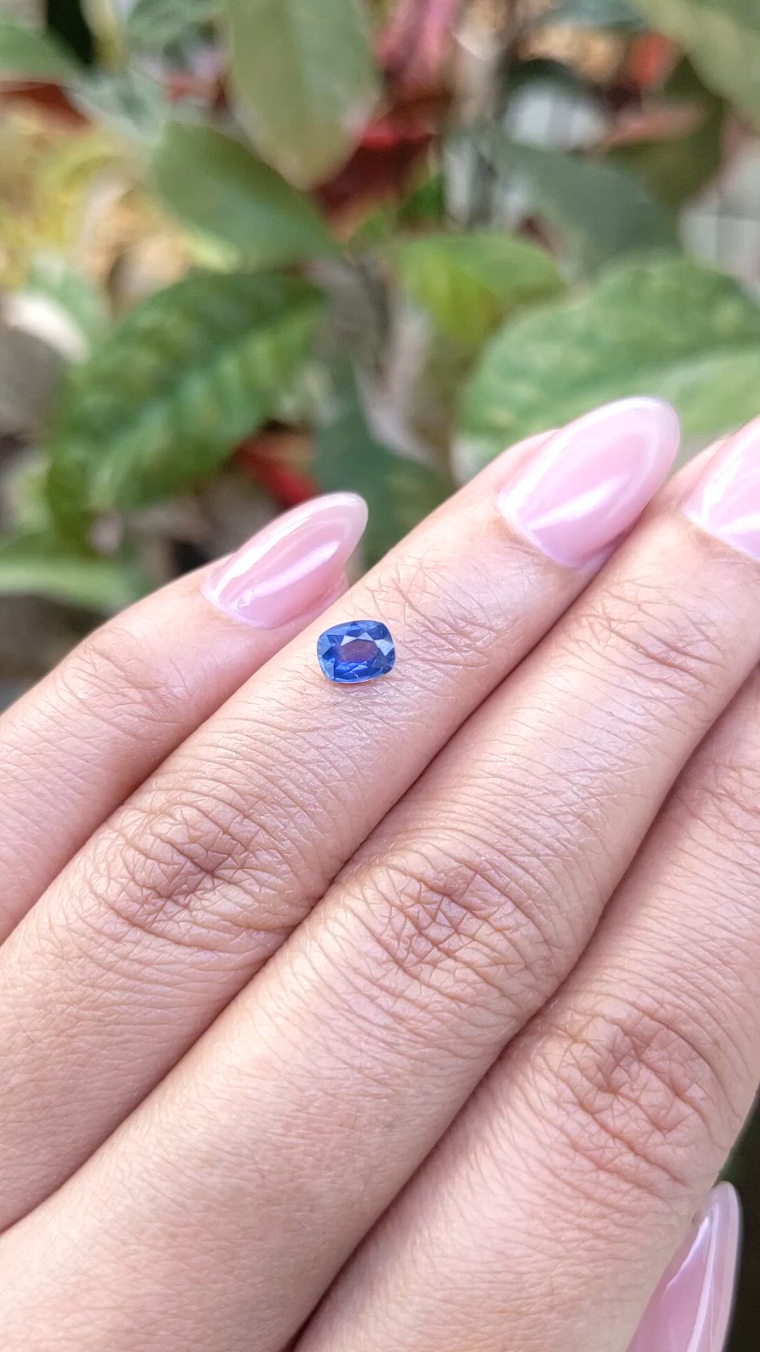 0.54 Ct. Blue Sapphire from Madagascar Size Video