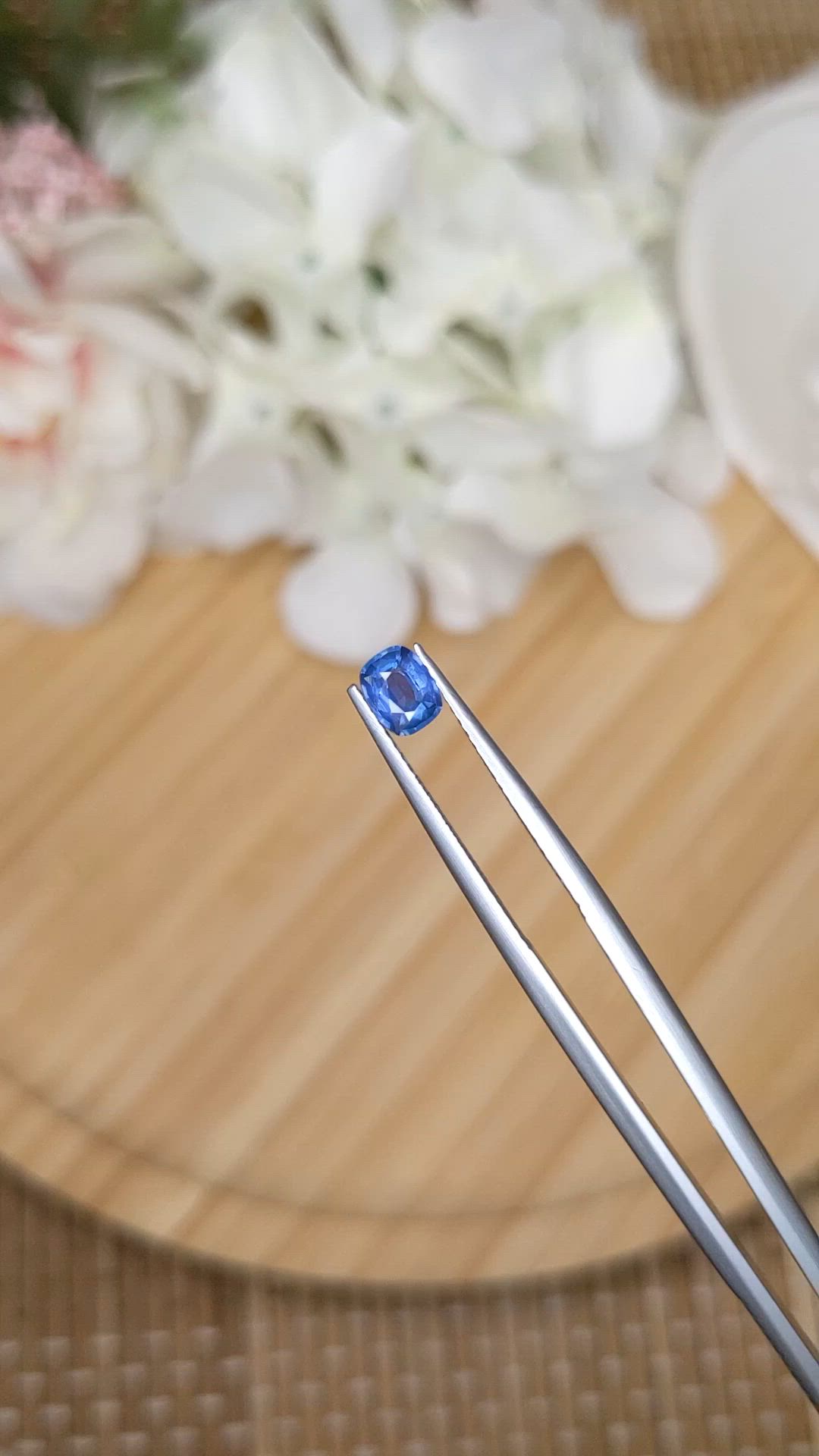 0.54 Ct. Blue Sapphire from Madagascar Size Video