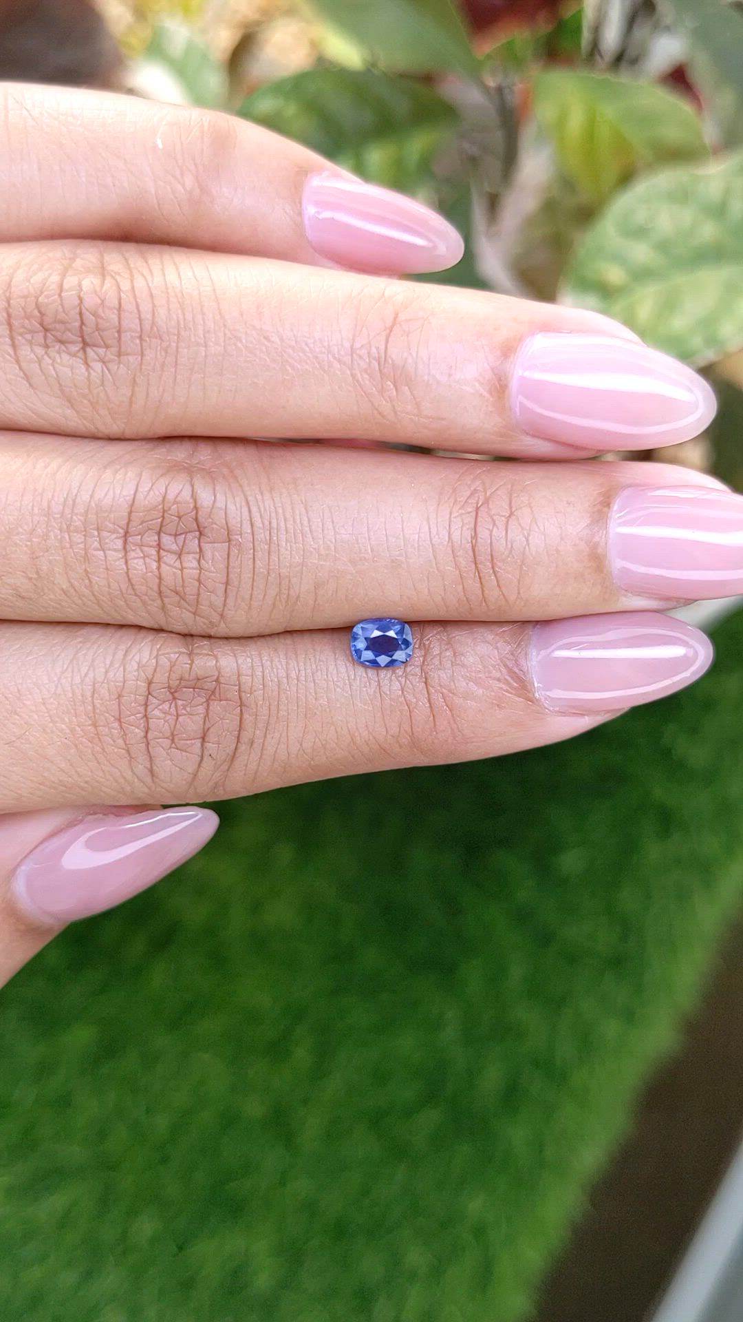 0.54 Ct. Blue Sapphire from Madagascar Size Video