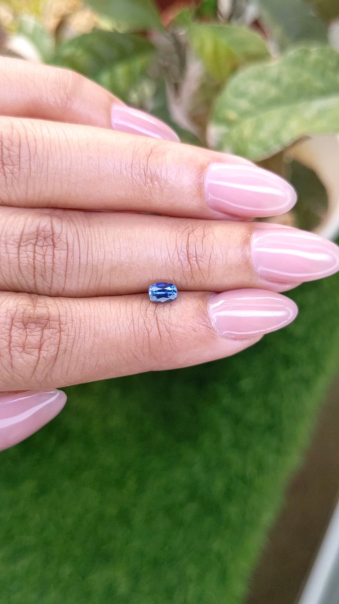0.49 Ct. Blue Sapphire from Madagascar Size Video