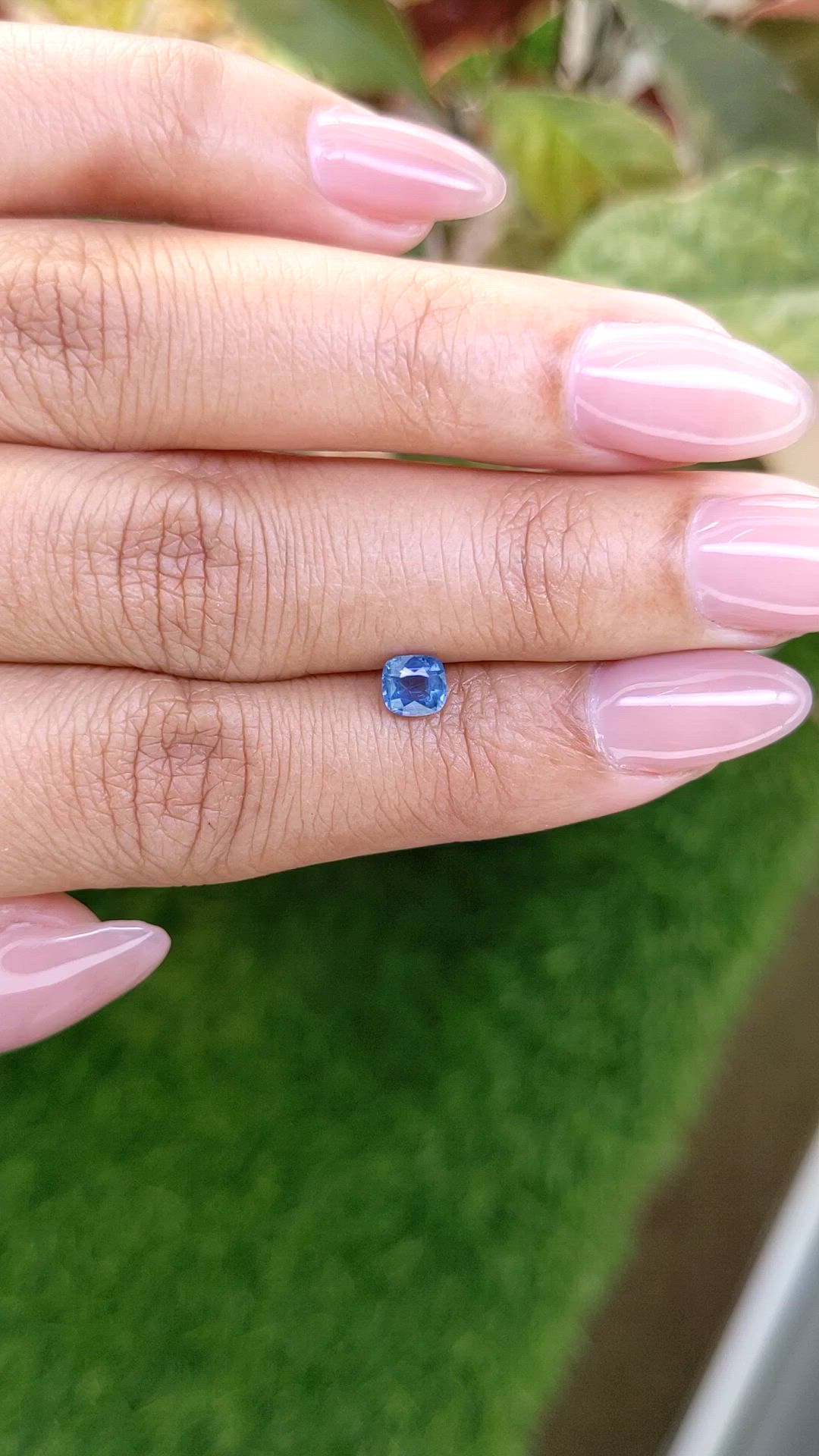 0.63 Ct. Blue Sapphire from Madagascar Size Video
