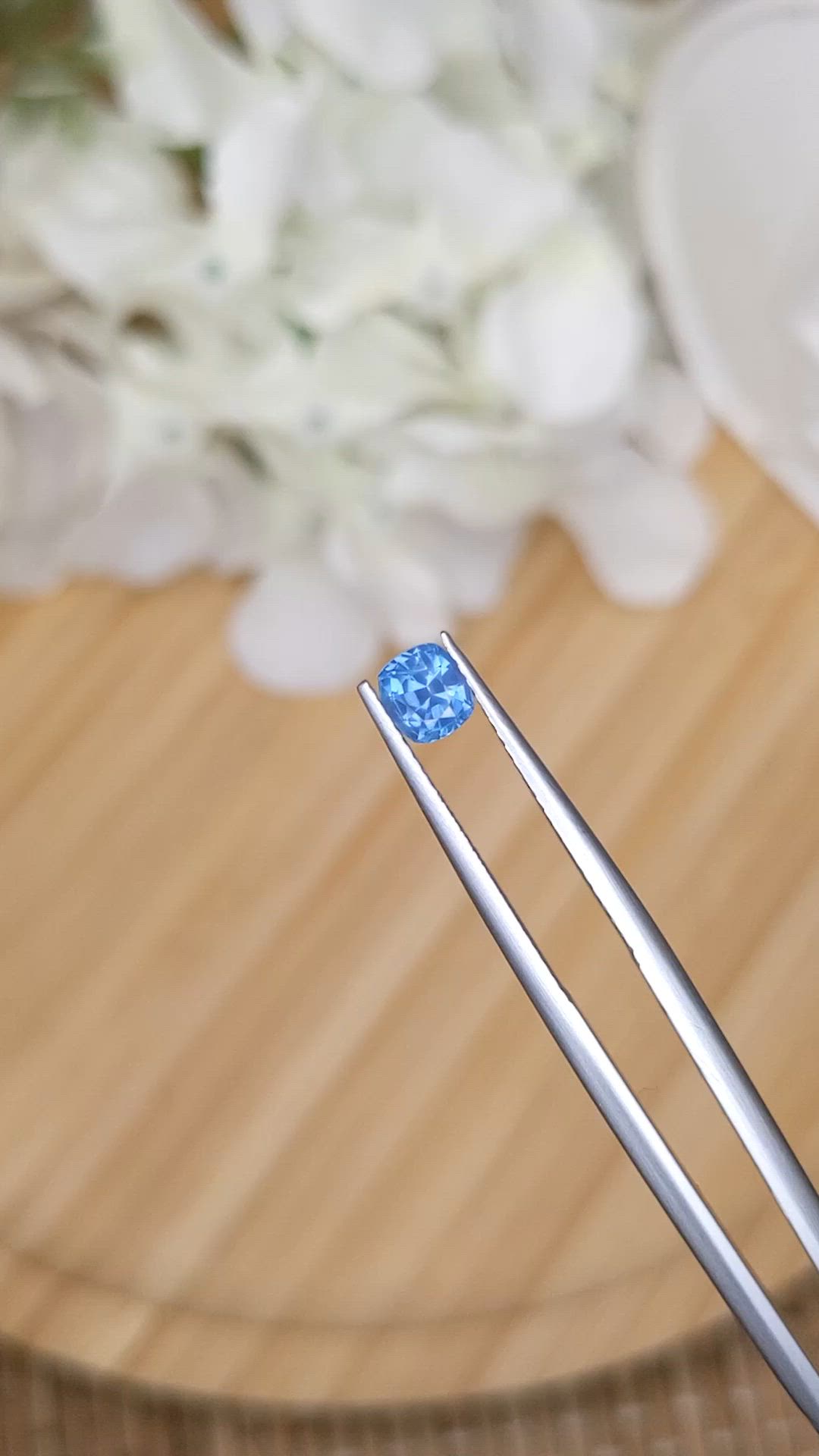 0.63 Ct. Blue Sapphire from Madagascar Size Video
