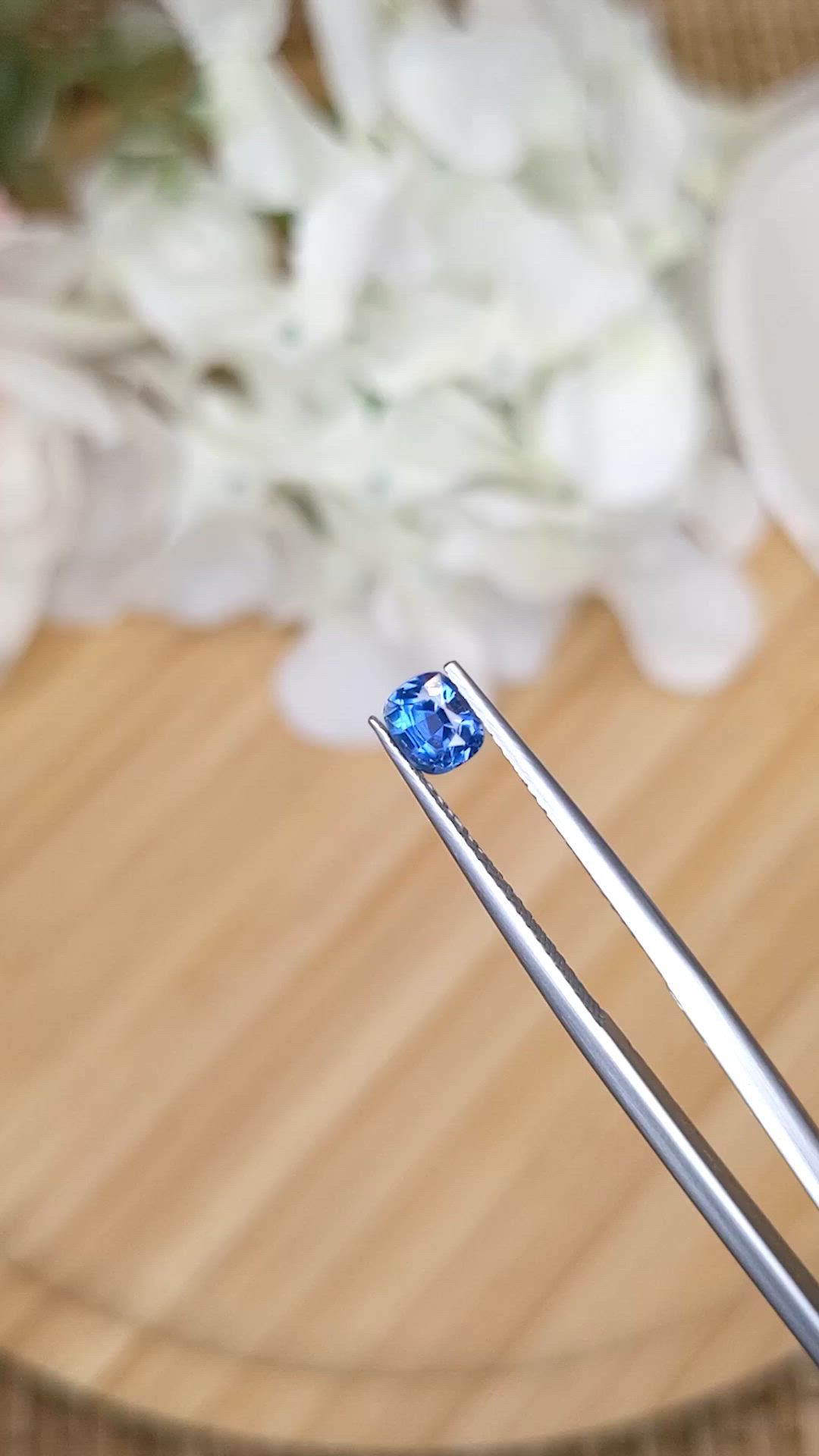 0.73 Ct. Blue Sapphire from Madagascar Size Video