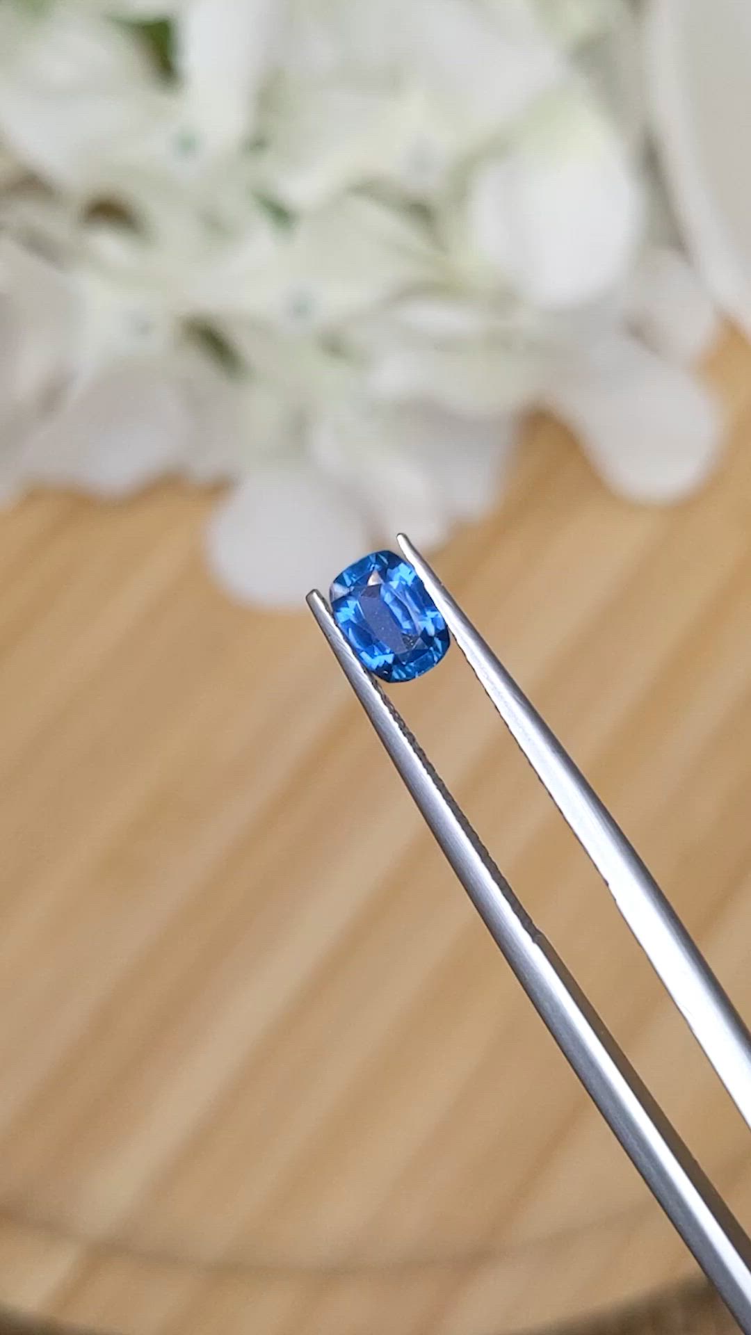 0.82 Ct. Blue Sapphire from Madagascar Size Video