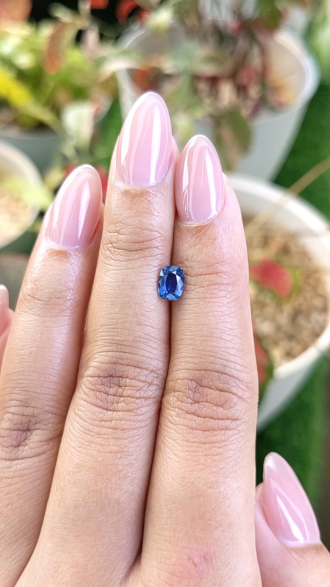 0.82 Ct. Blue Sapphire from Madagascar Size Video