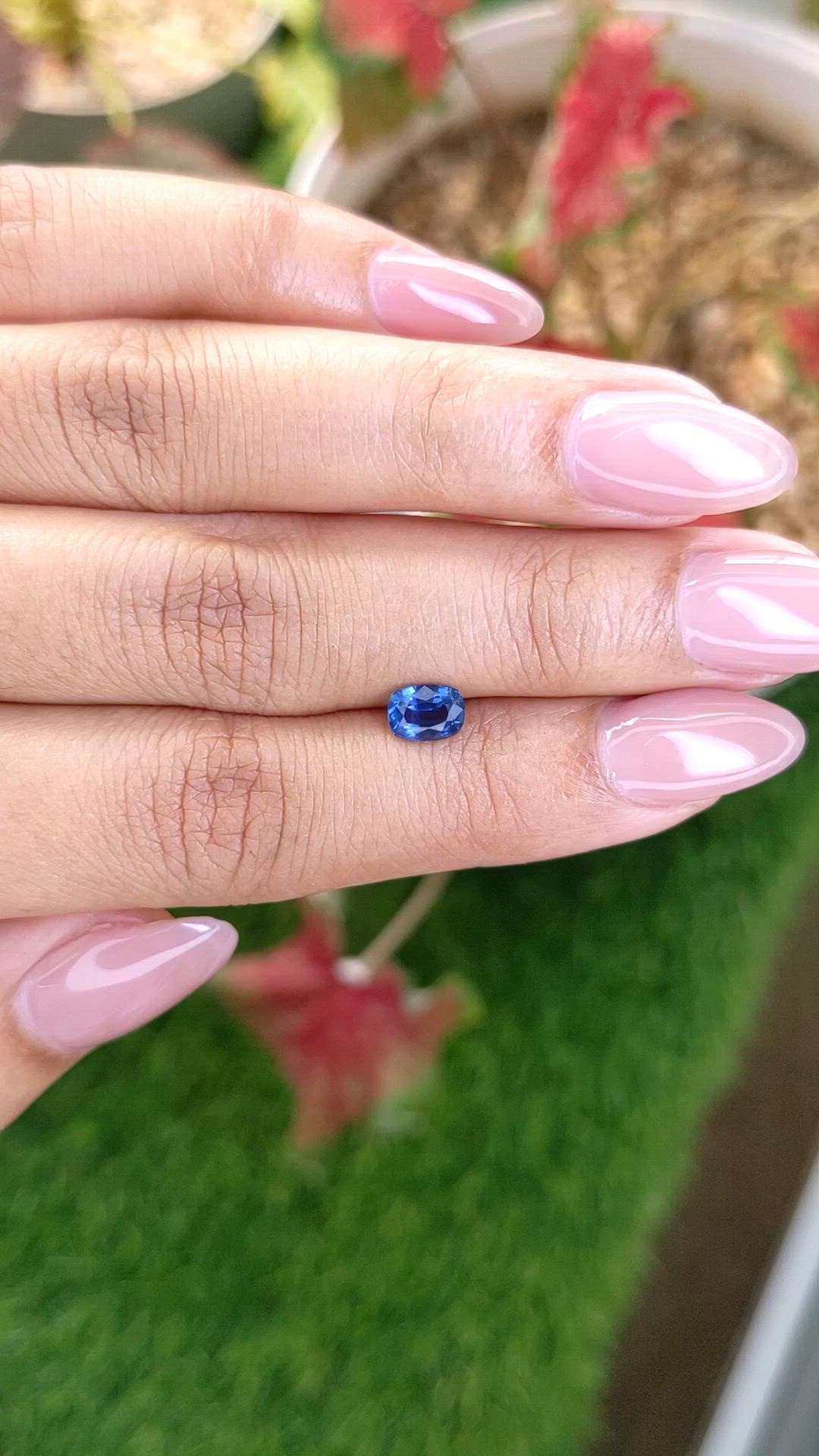 0.82 Ct. Blue Sapphire from Madagascar Size Video