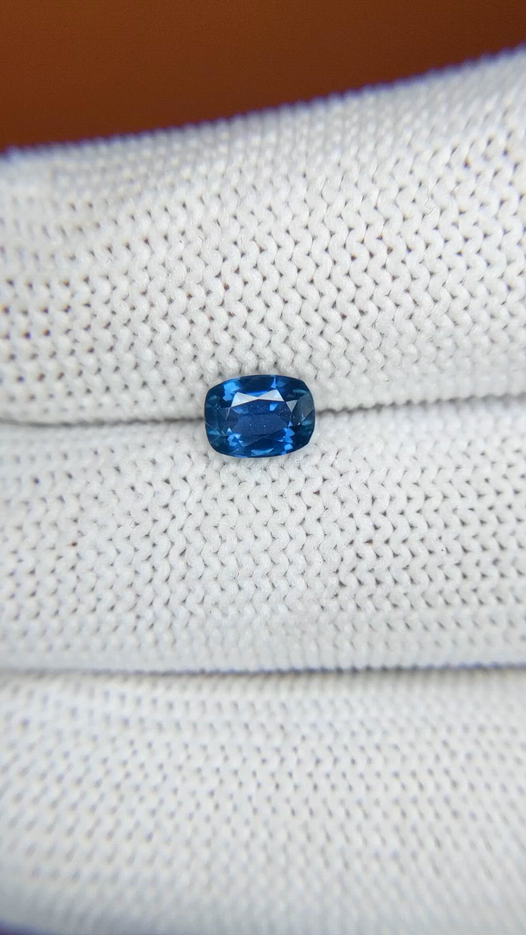 0.82 Ct. Blue Sapphire from Madagascar Size Video