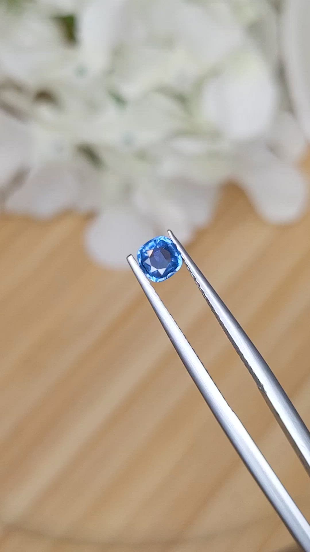 0.45 Ct. Blue Sapphire from Madagascar Size Video
