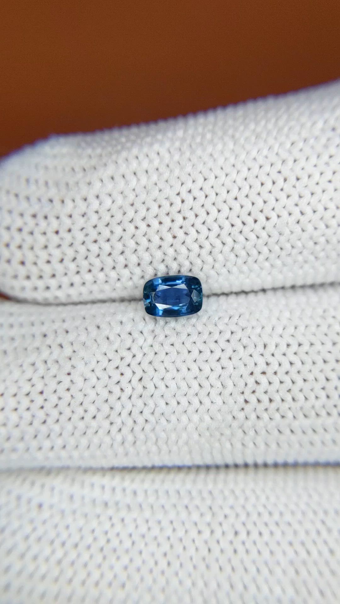 0.46 Ct. Blue Sapphire from Madagascar Size Video
