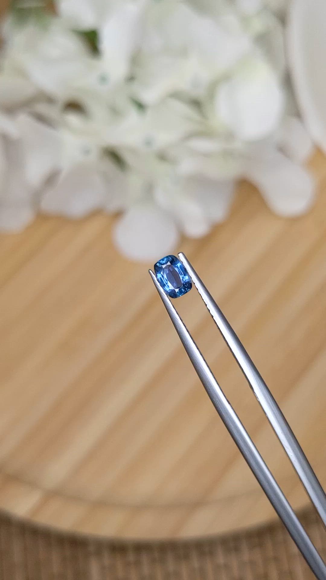 0.46 Ct. Blue Sapphire from Madagascar Size Video