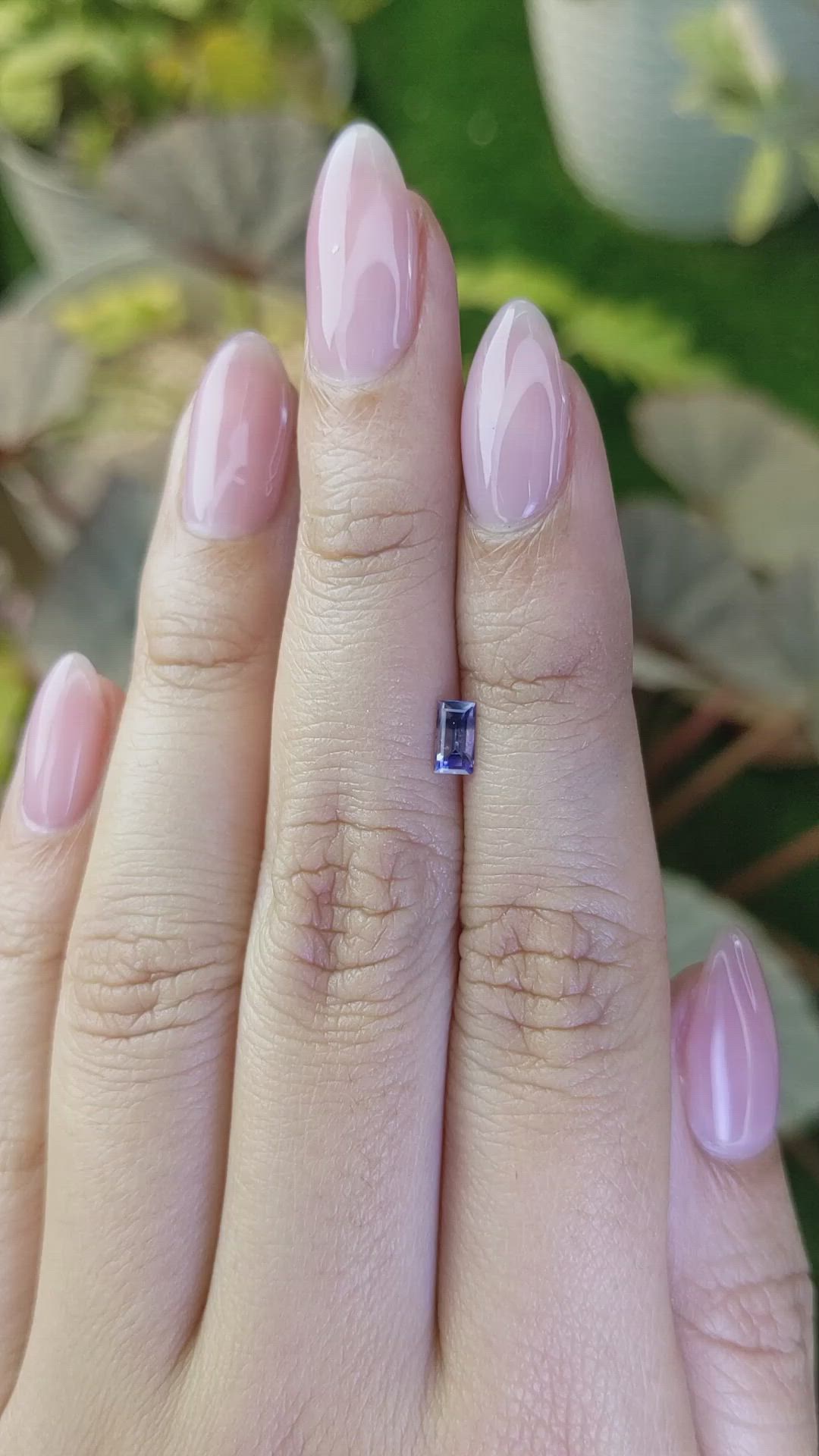 0.38 Ct. Bi Color / Parti Sapphire from Ceylon (Sri Lanka) Size Video