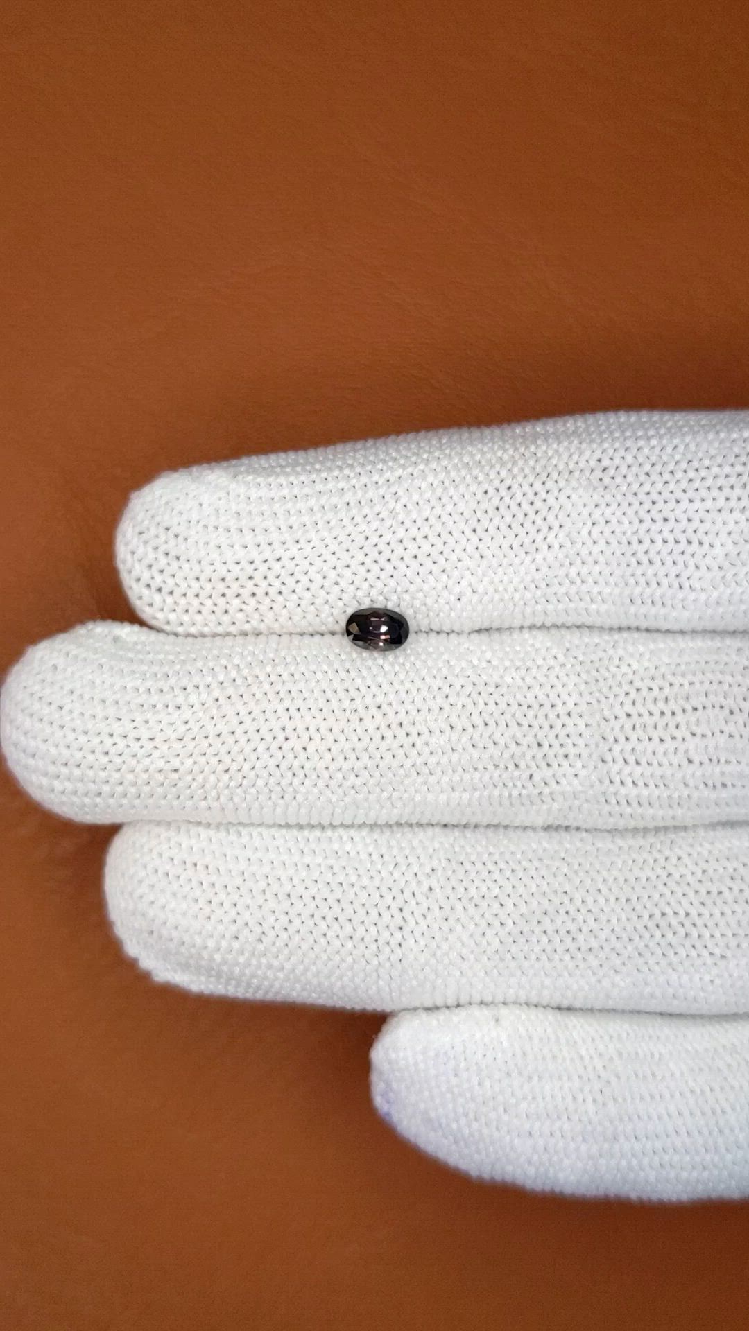 0.51 Ct. Bluish Purple Sapphire from Ceylon (Sri Lanka) Size Video
