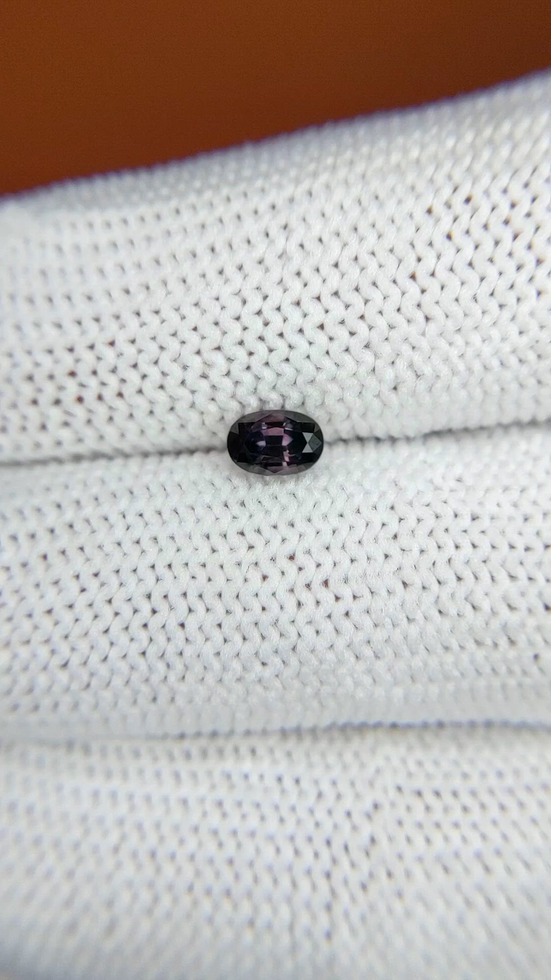 0.51 Ct. Bluish Purple Sapphire from Ceylon (Sri Lanka) Size Video