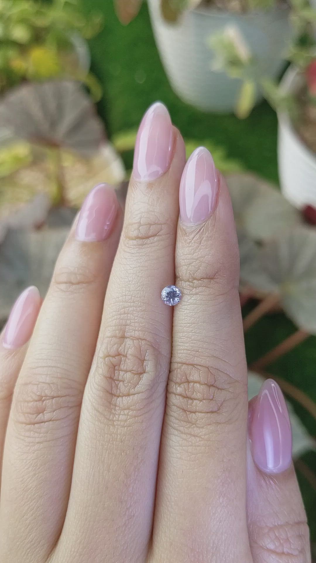 0.38 Ct. Violet Sapphire from Ceylon (Sri Lanka) Size Video