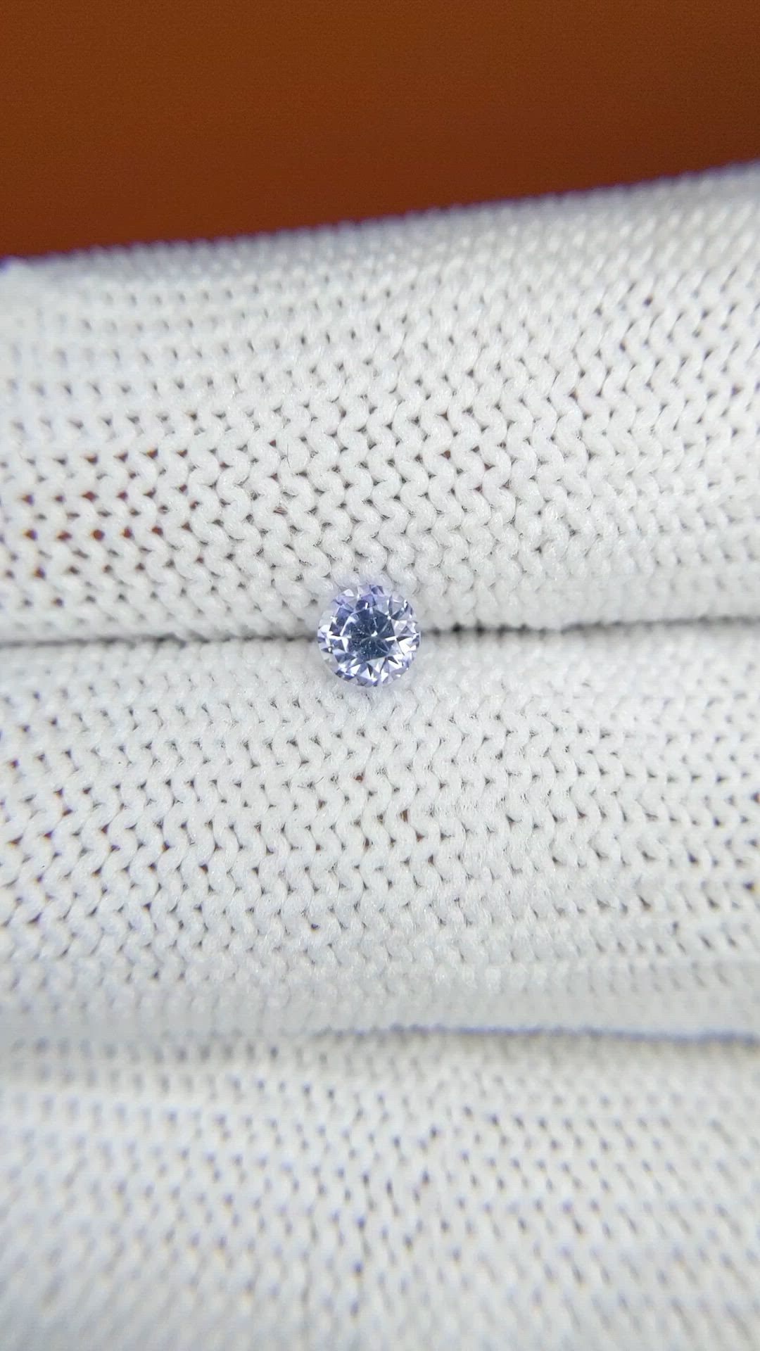 0.38 Ct. Violet Sapphire from Ceylon (Sri Lanka) Size Video