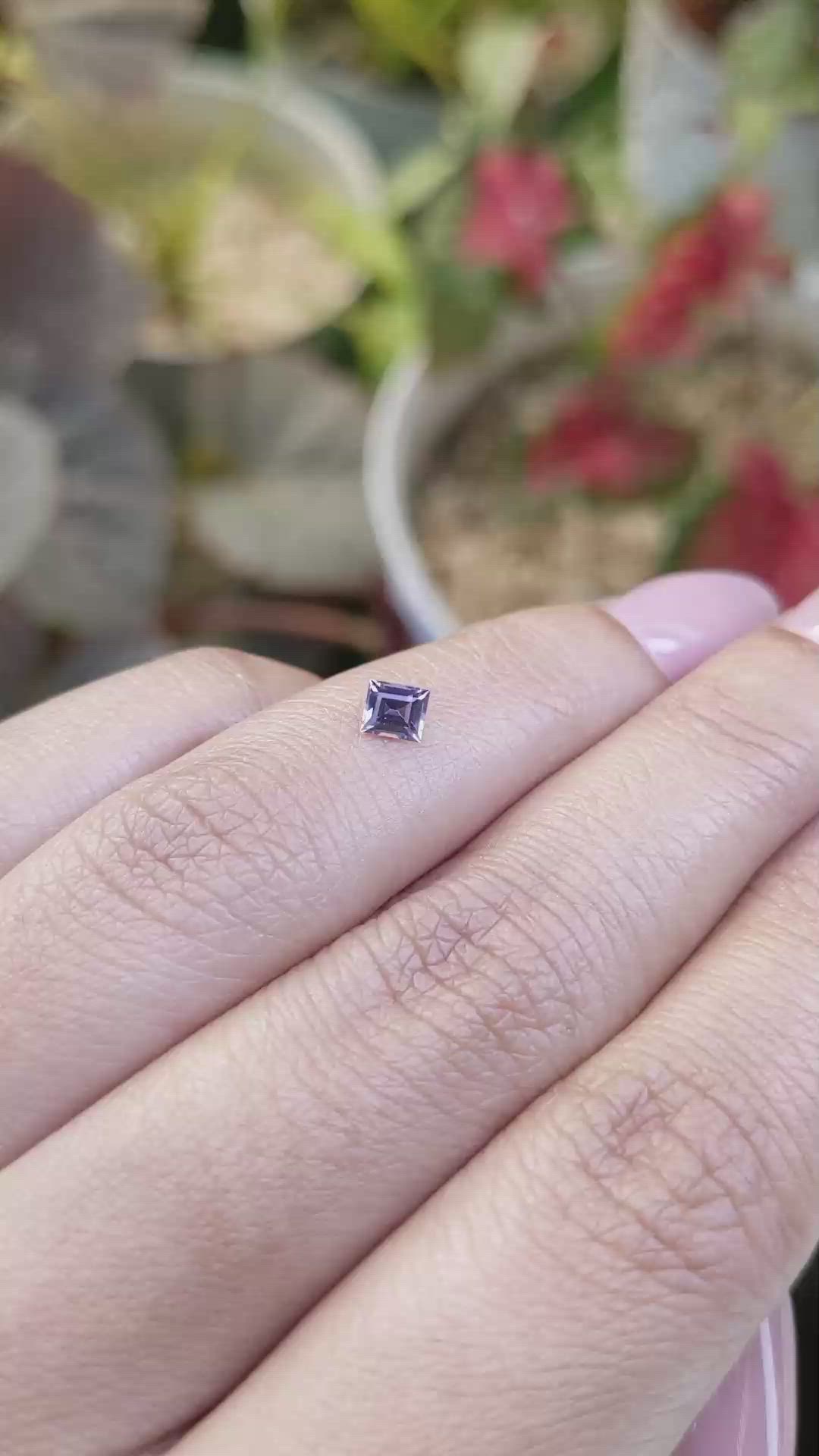0.31 Ct. Purple Sapphire from Ceylon (Sri Lanka) Size Video