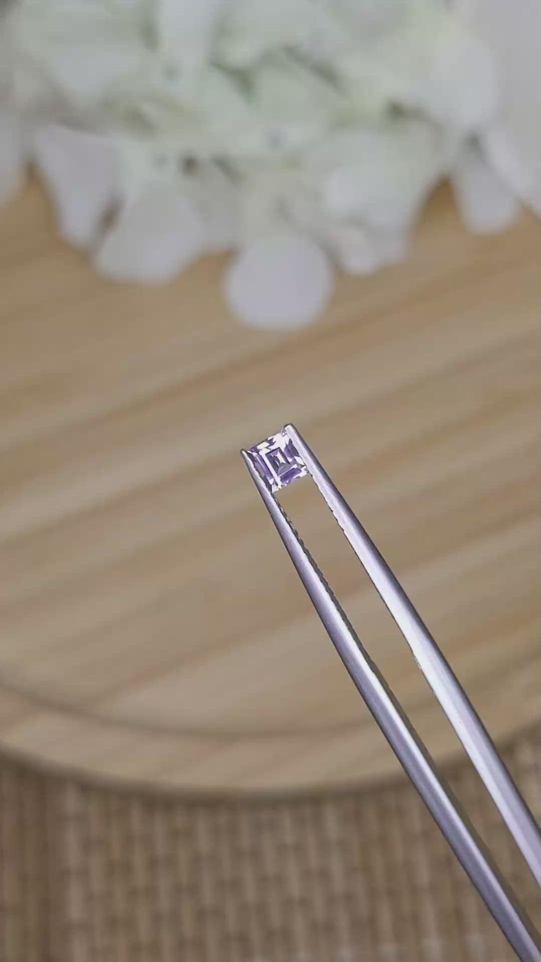 0.31 Ct. Purple Sapphire from Ceylon (Sri Lanka) Size Video