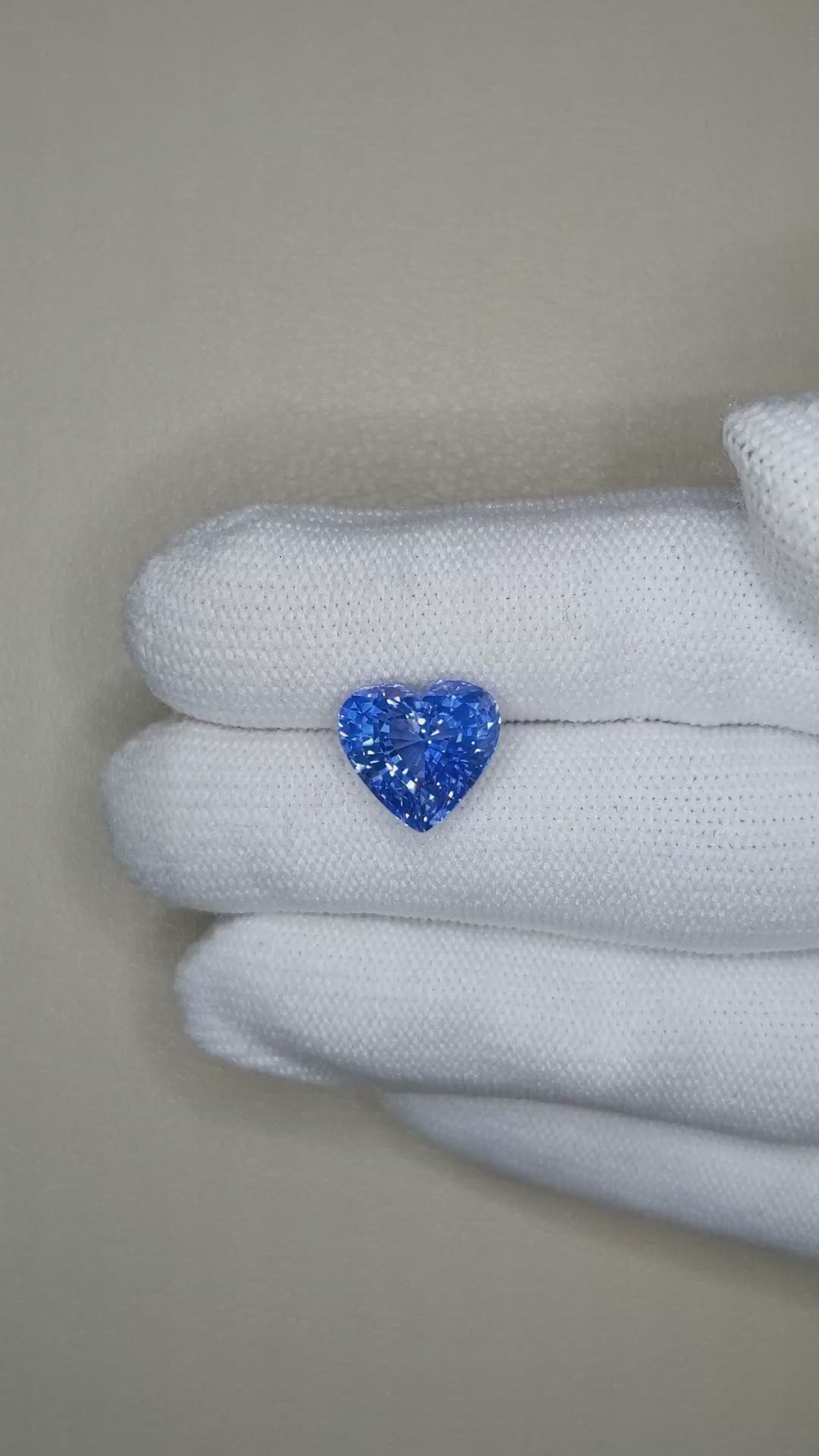7.11 Ct. Blue Sapphire from Ceylon (Sri Lanka) Size Video