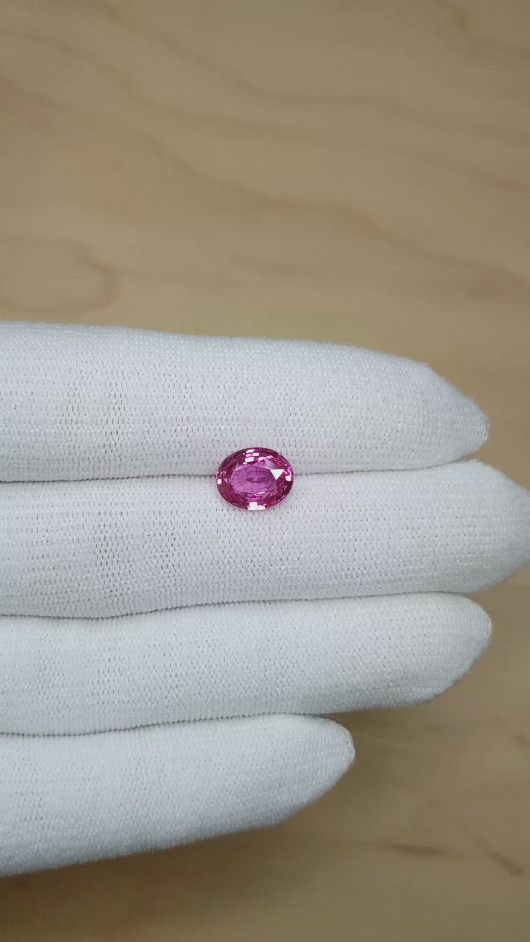 3.06 Ct. Pink Sapphire from Ceylon (Sri Lanka) Size Video