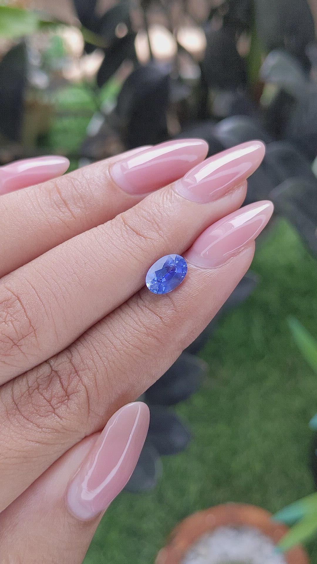 1.17 Ct. Blue Sapphire from Ceylon (Sri Lanka) Size Video