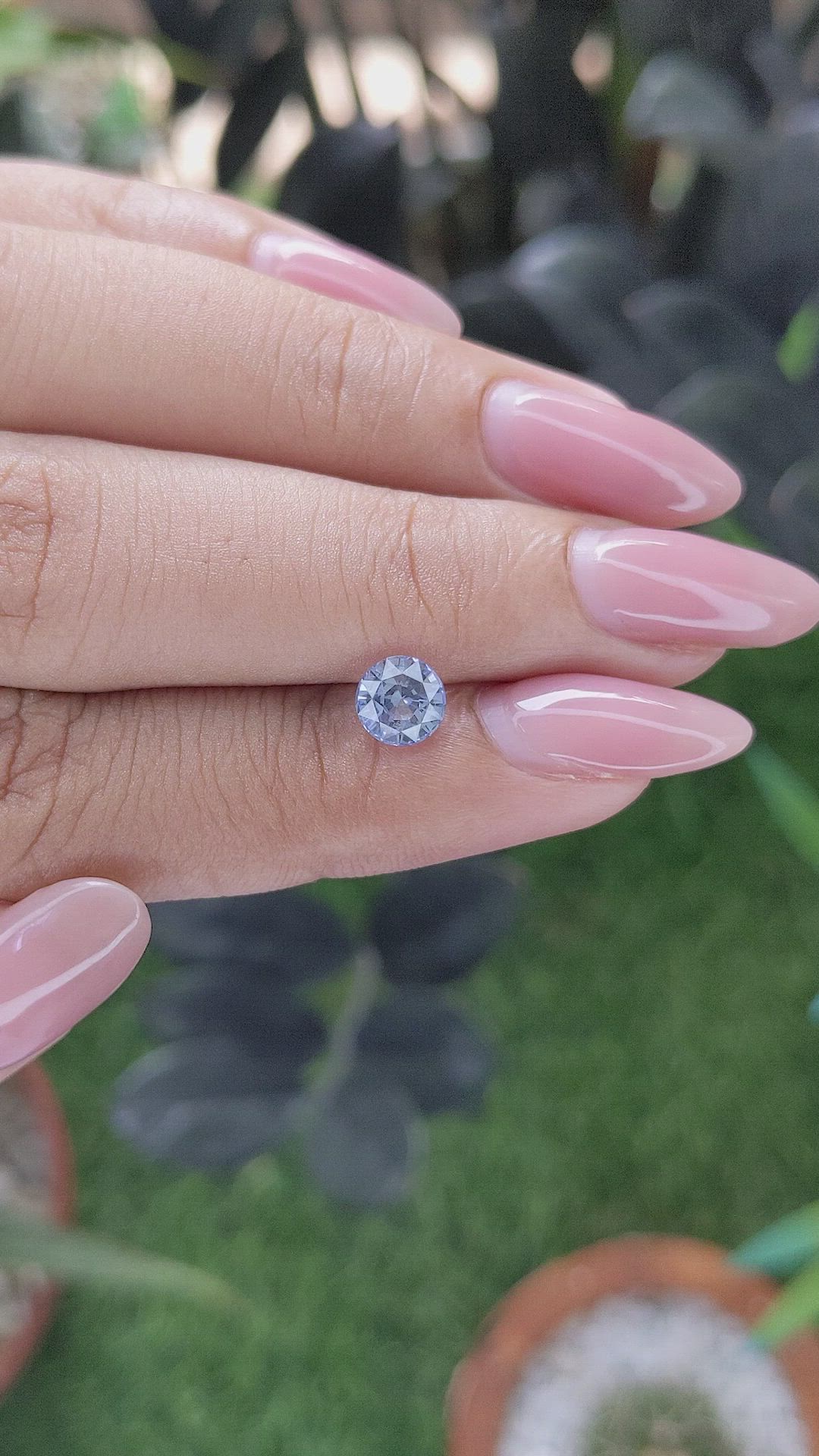 1.04 Ct. Blue Sapphire from Ceylon (Sri Lanka) Size Video