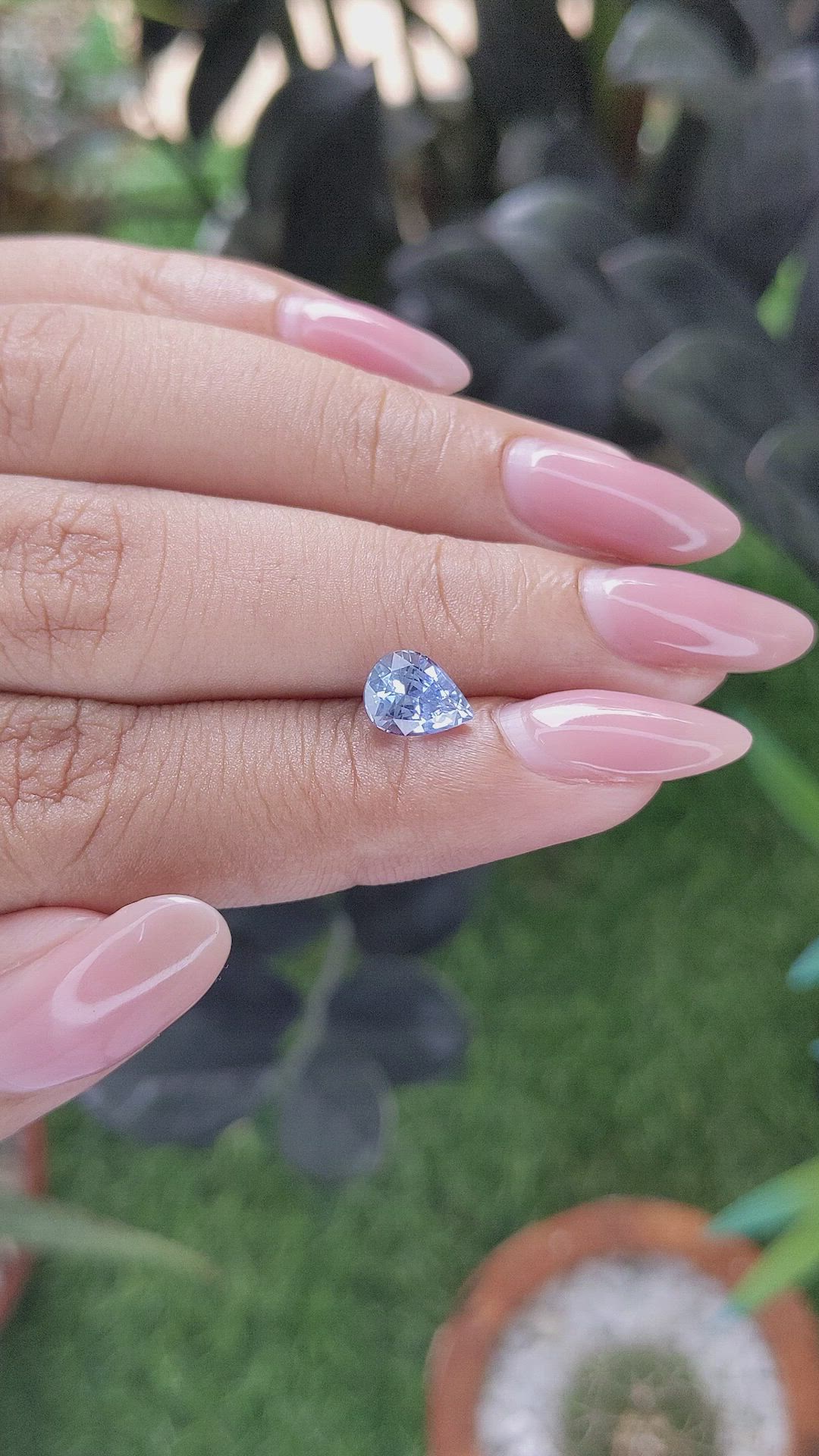 1.61 Ct. Blue Sapphire from Ceylon (Sri Lanka) Size Video