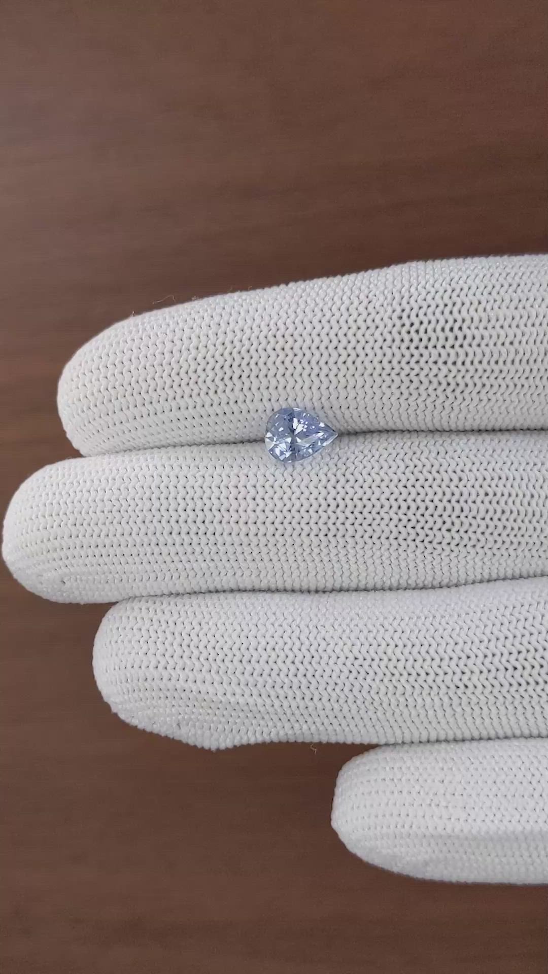 1.61 Ct. Blue Sapphire from Ceylon (Sri Lanka) Size Video