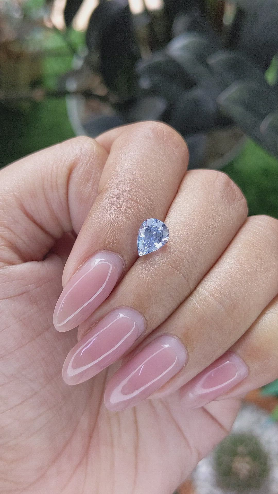 1.61 Ct. Blue Sapphire from Ceylon (Sri Lanka) Size Video