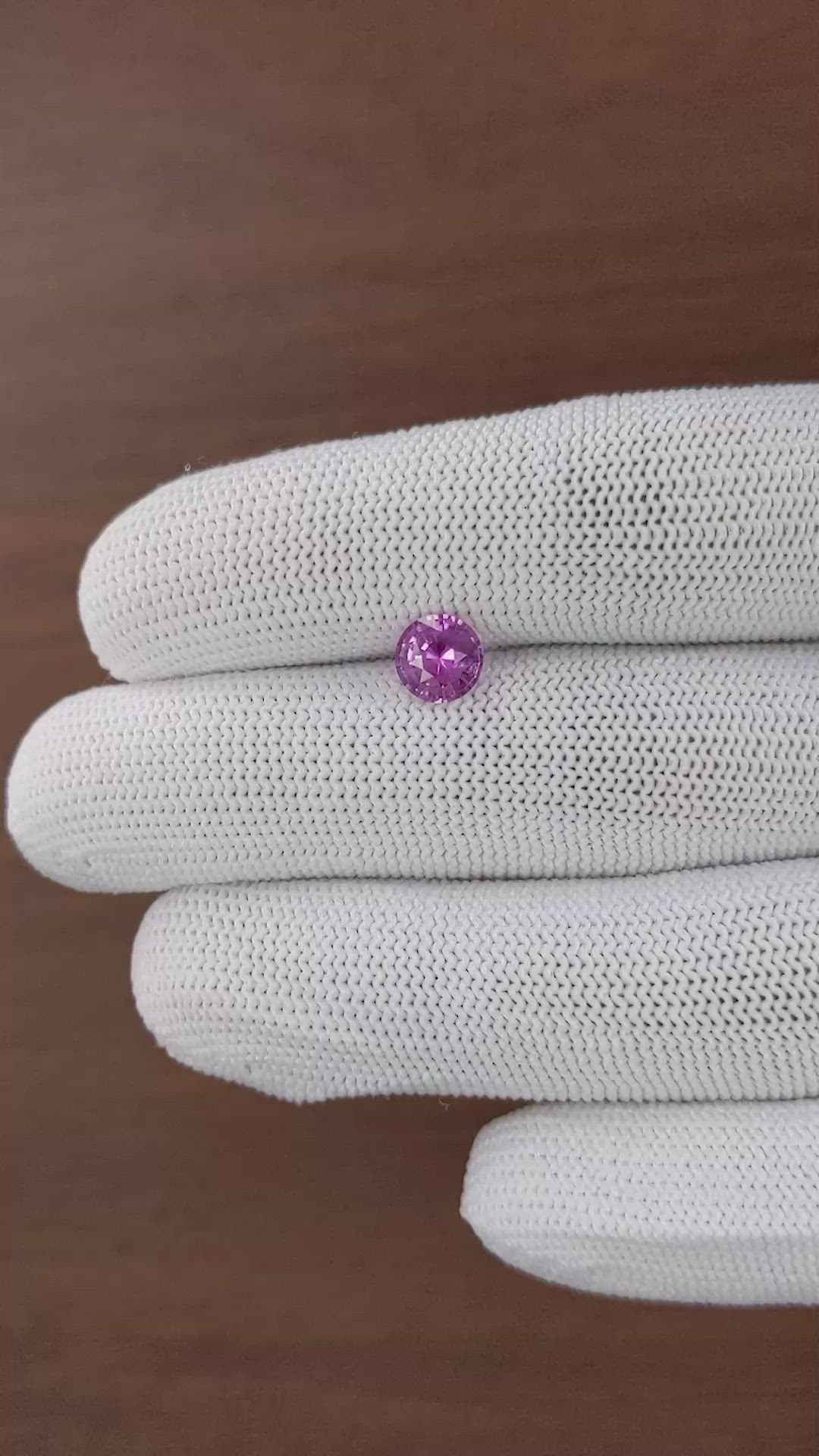 1.19 Ct. Pink Sapphire from Ceylon (Sri Lanka) Size Video