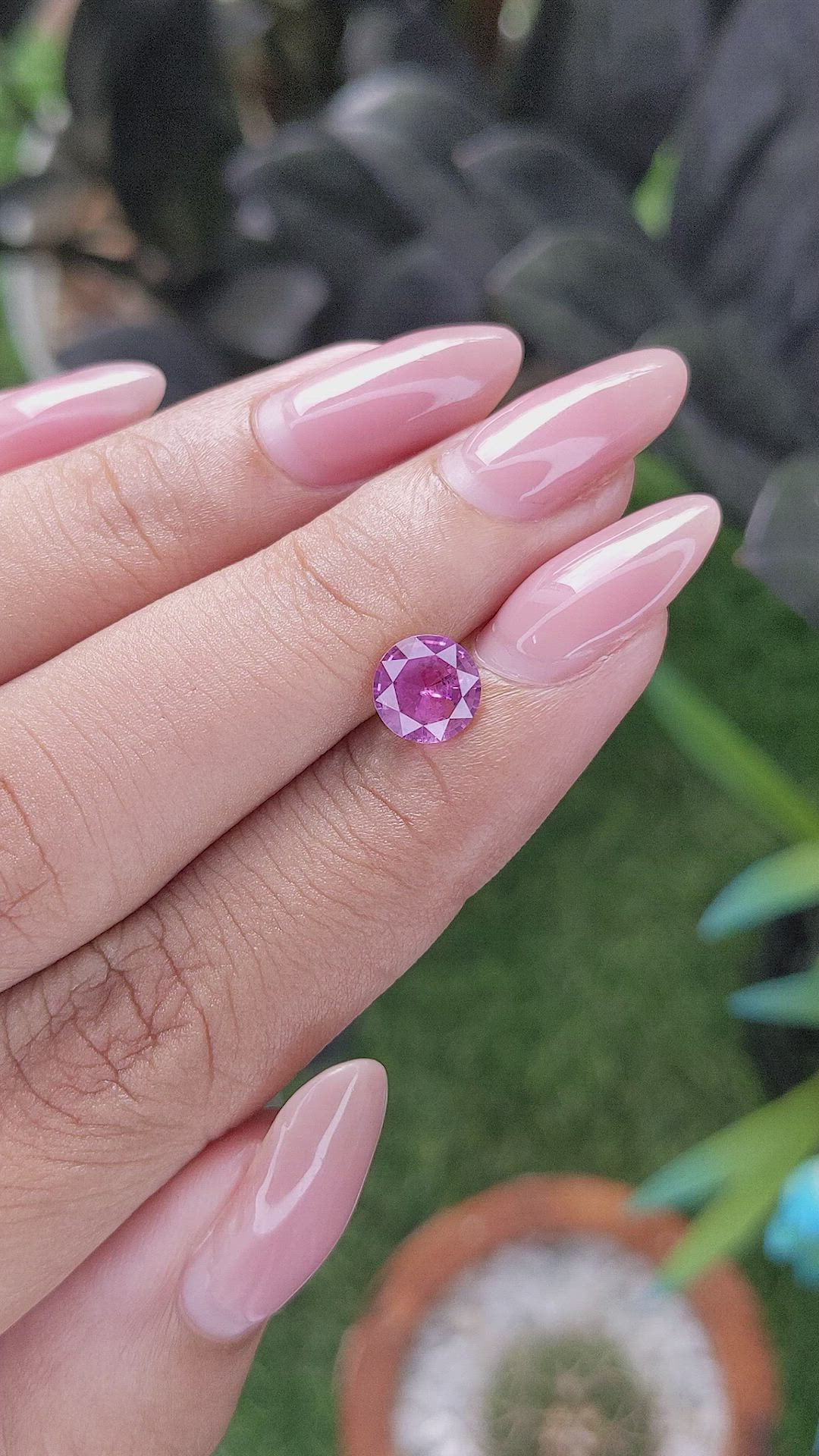 1.19 Ct. Pink Sapphire from Ceylon (Sri Lanka) Size Video