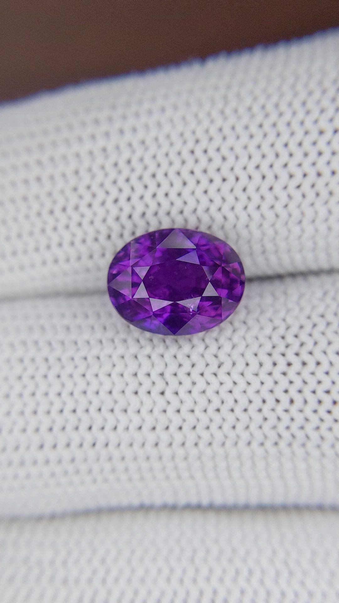 4.55 Ct. Purple Sapphire from Tanzania Size Video