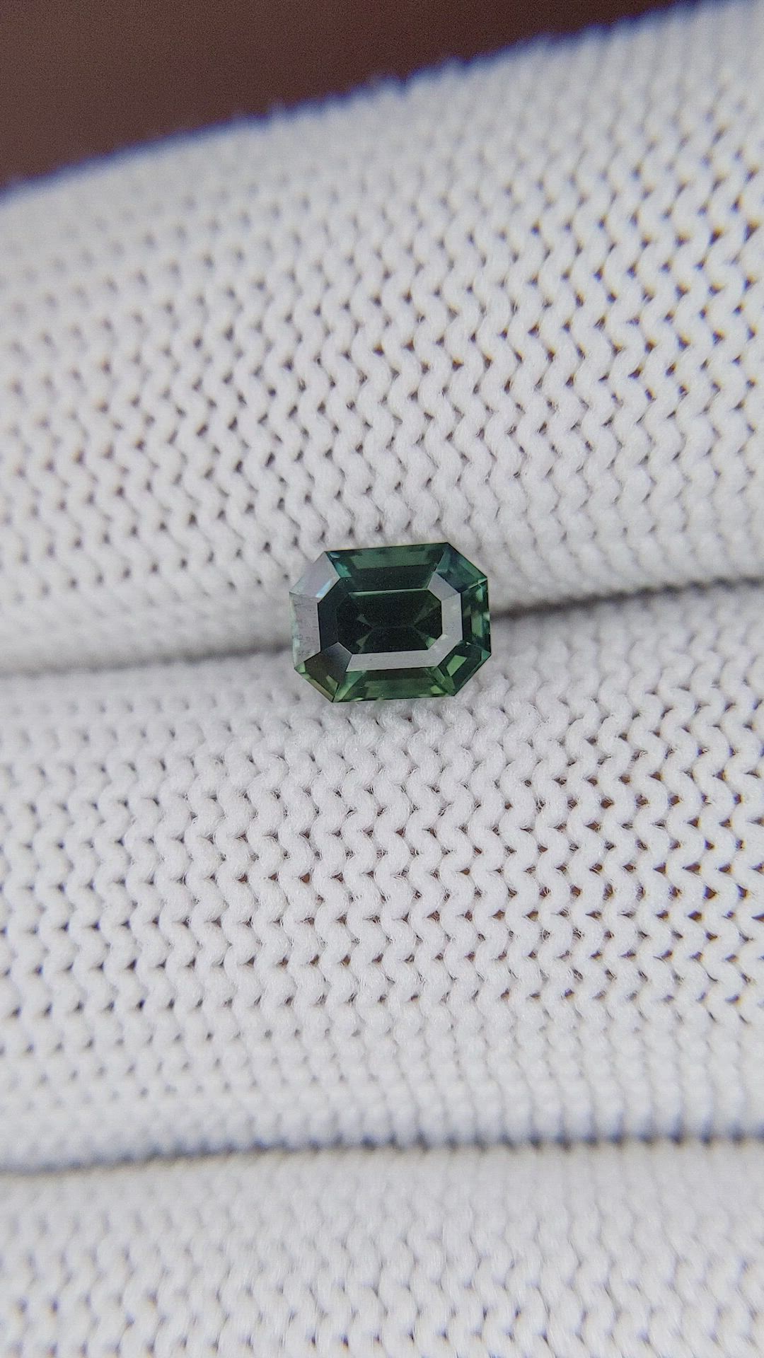 1.14 Ct. Bluish Green Sapphire from Tanzania Size Video
