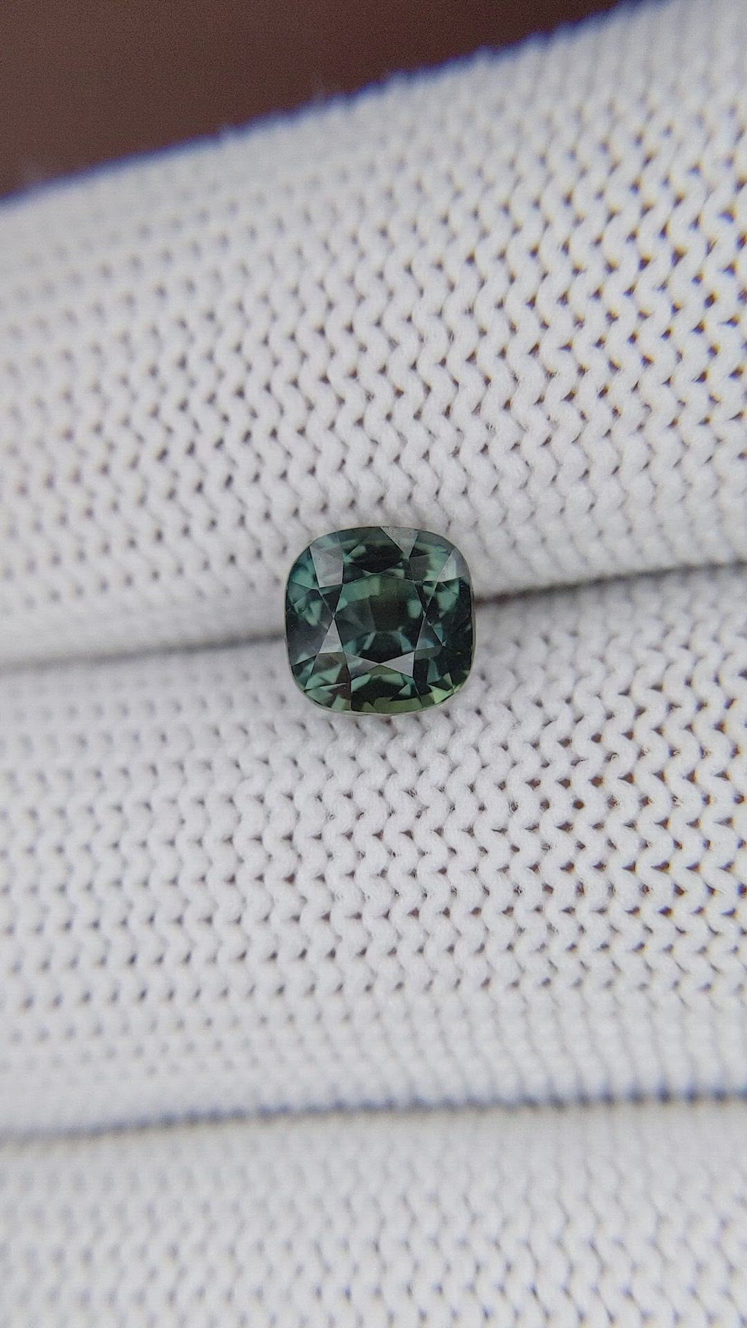 2.05 Ct. Bluish Green Sapphire from Kenya Size Video