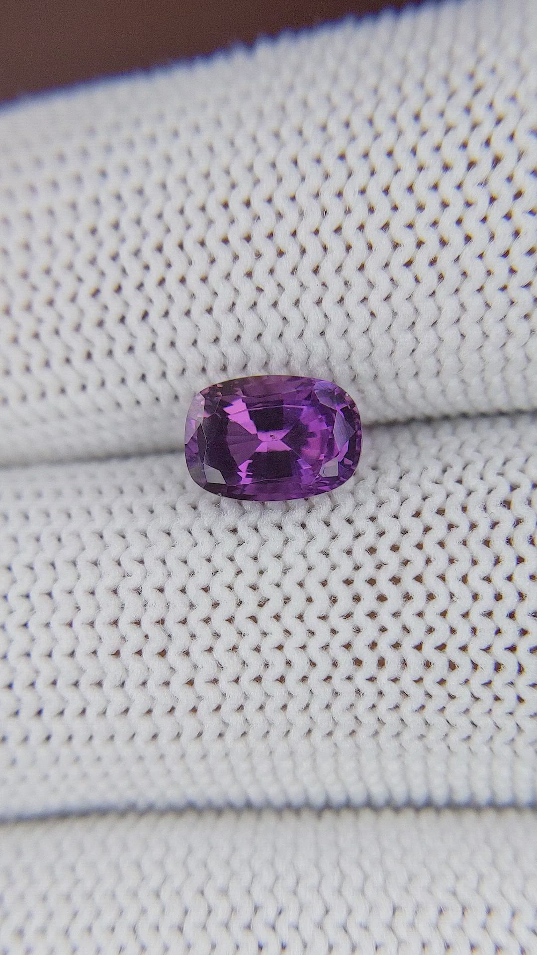 1.76 Ct. Purple Sapphire from Ceylon (Sri Lanka) Size Video