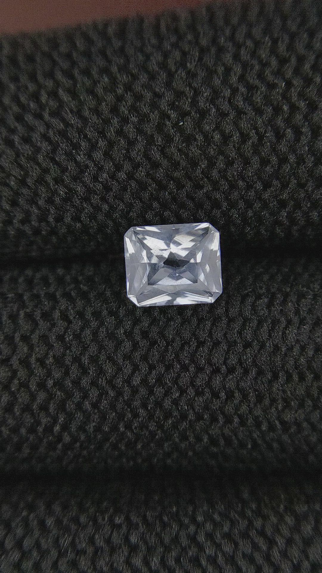 1.34 Ct. White Sapphire from Ceylon (Sri Lanka) Size Video