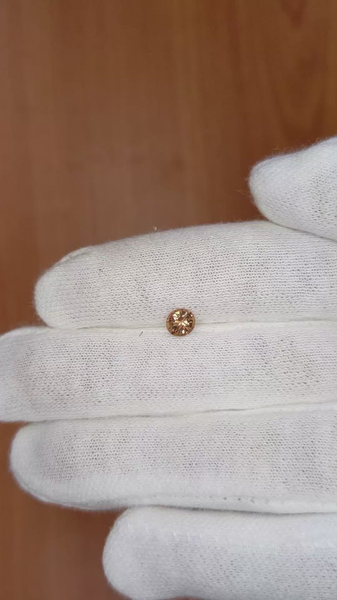 0.50 Ct. Brown Sapphire from Ceylon (Sri Lanka) Size Video